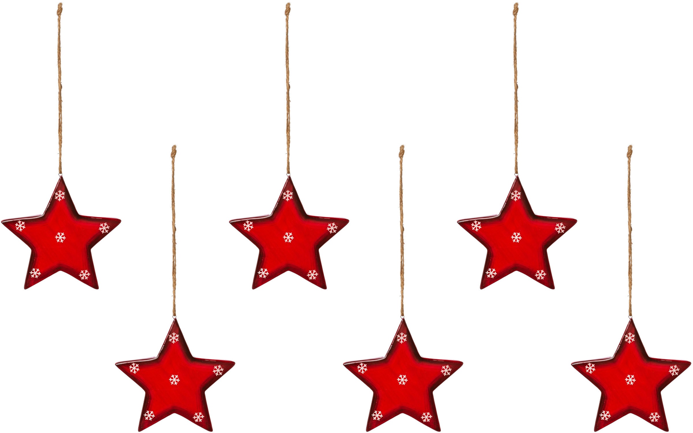 Image of Creativ deco Dekostern, (6 St.), mit Schneeflocken-Design bei Ackermann Versand Schweiz