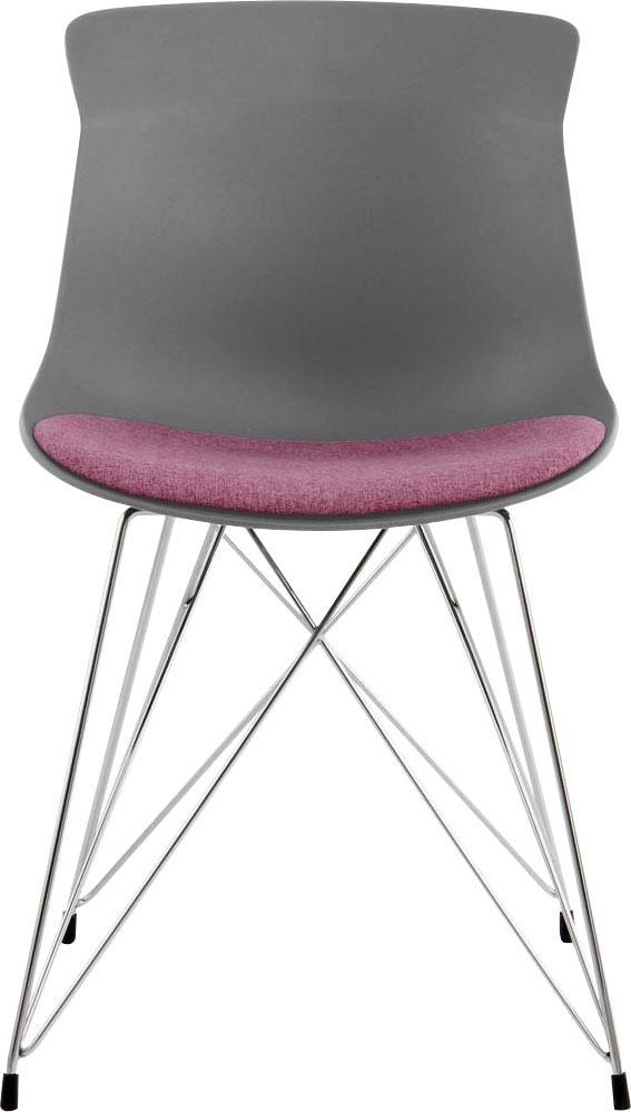 Kayoom Stuhl »Emily 110 2er-Set, zeitloses Design, stilvolle Farbkombination«, (Set), 2 St., Polyester, pflegeleicht, strapazierfähig, für jede Einrichtung geeignet