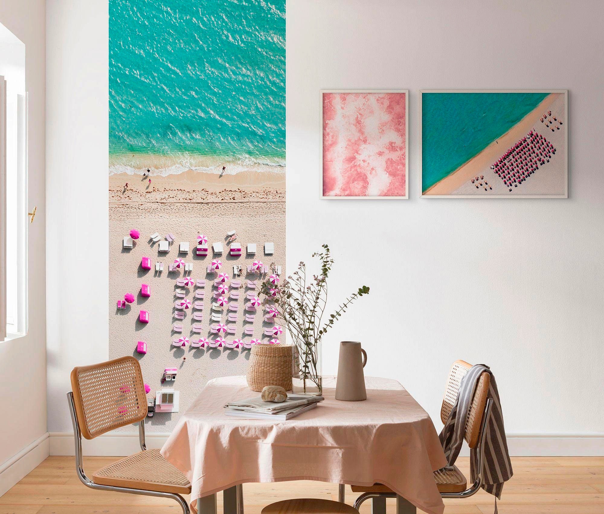 Image of Komar Bild "South Beach" Strand 1 Stk. tlg. Wandbild zur Dekoration - ohne Rahmen