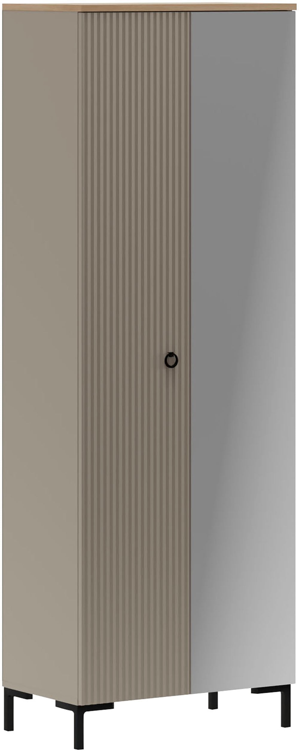 Image of Home affaire Garderobenschrank "Luminara" 1 Stk. tlg. Kleiderschrank mit ausziehbarer Kleiderstange - (B/T/H) 70/41/199 cm
