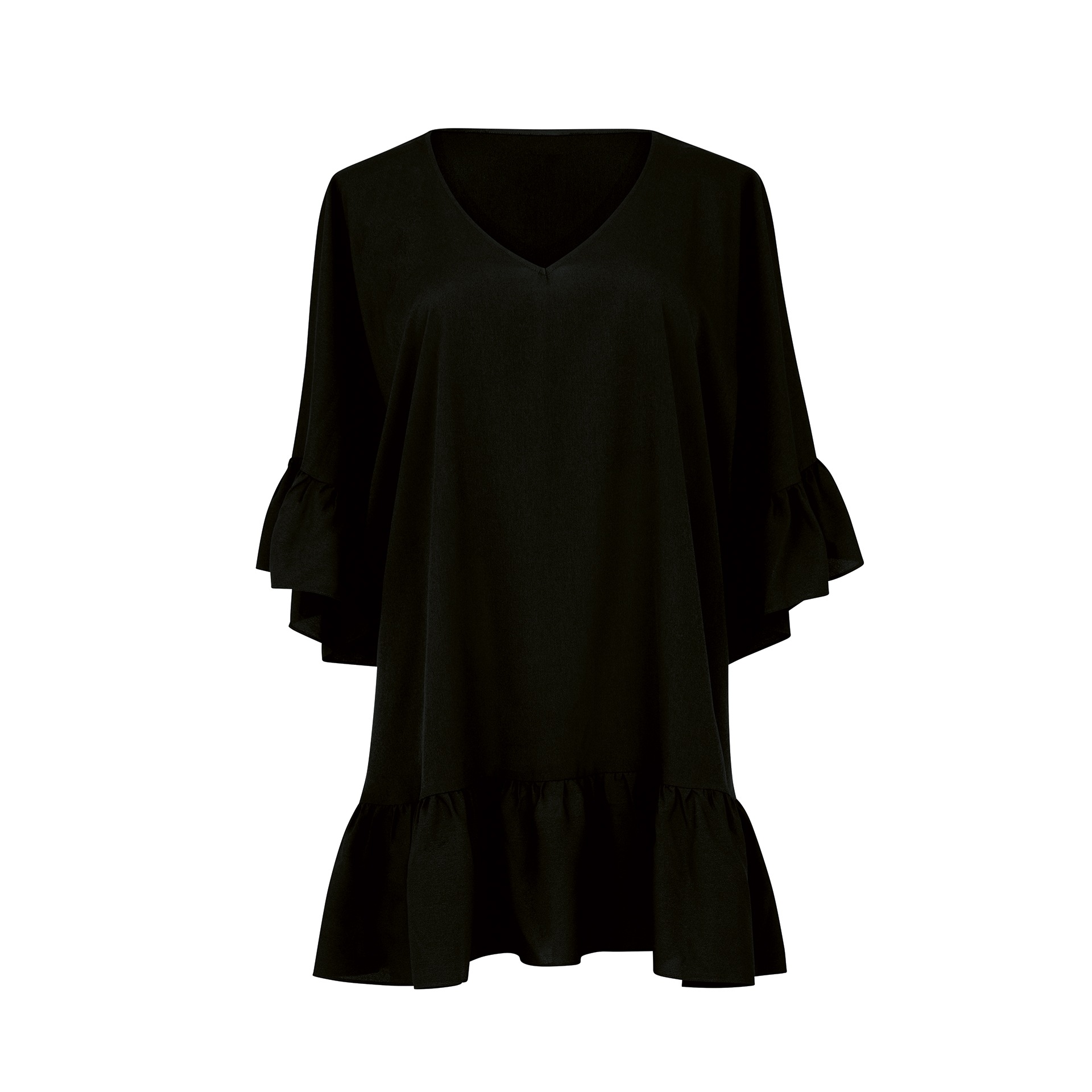 Rosa Faia Robe de plage »Akalani« court, doux, robe oversize, cover-up, col en V, aérien, féminin