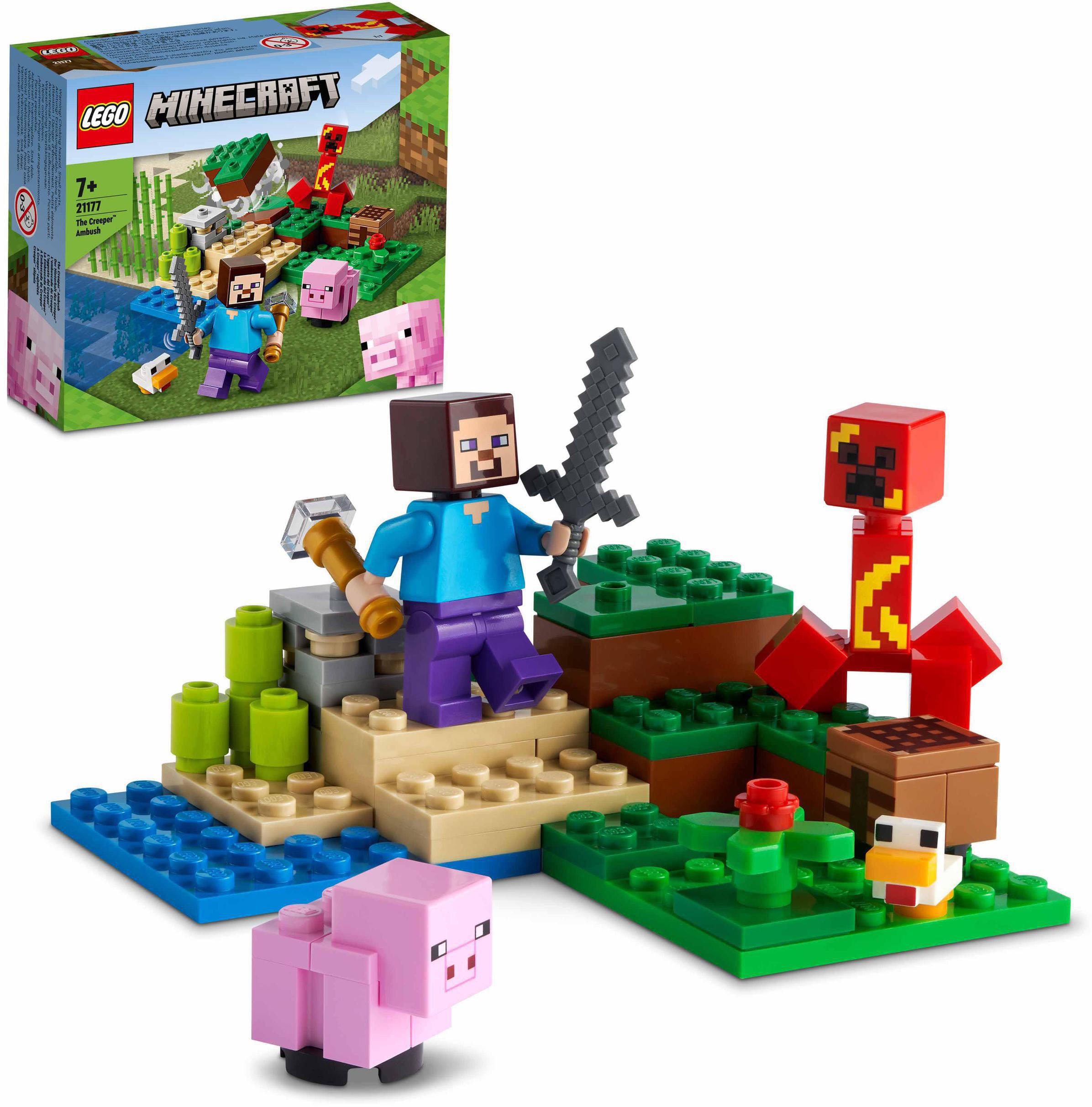 Image of LEGO® Konstruktionsspielsteine »Der Hinterhalt des Creeper™ (21177), LEGO® Minecraft™«, (72 St.) bei Ackermann Versand Schweiz
