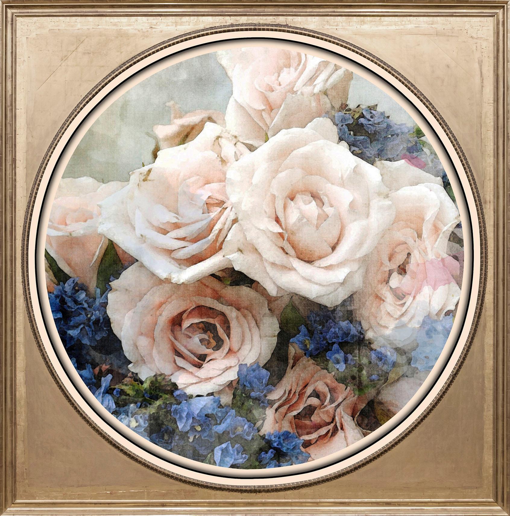 Image of queence Acrylglasbild "Bunter Blumenstrauss III" Blumen Blumenbilder Gemälde Kunst Pflanzen Pflanzenbilder Fine Art-Print in Galeriequalität