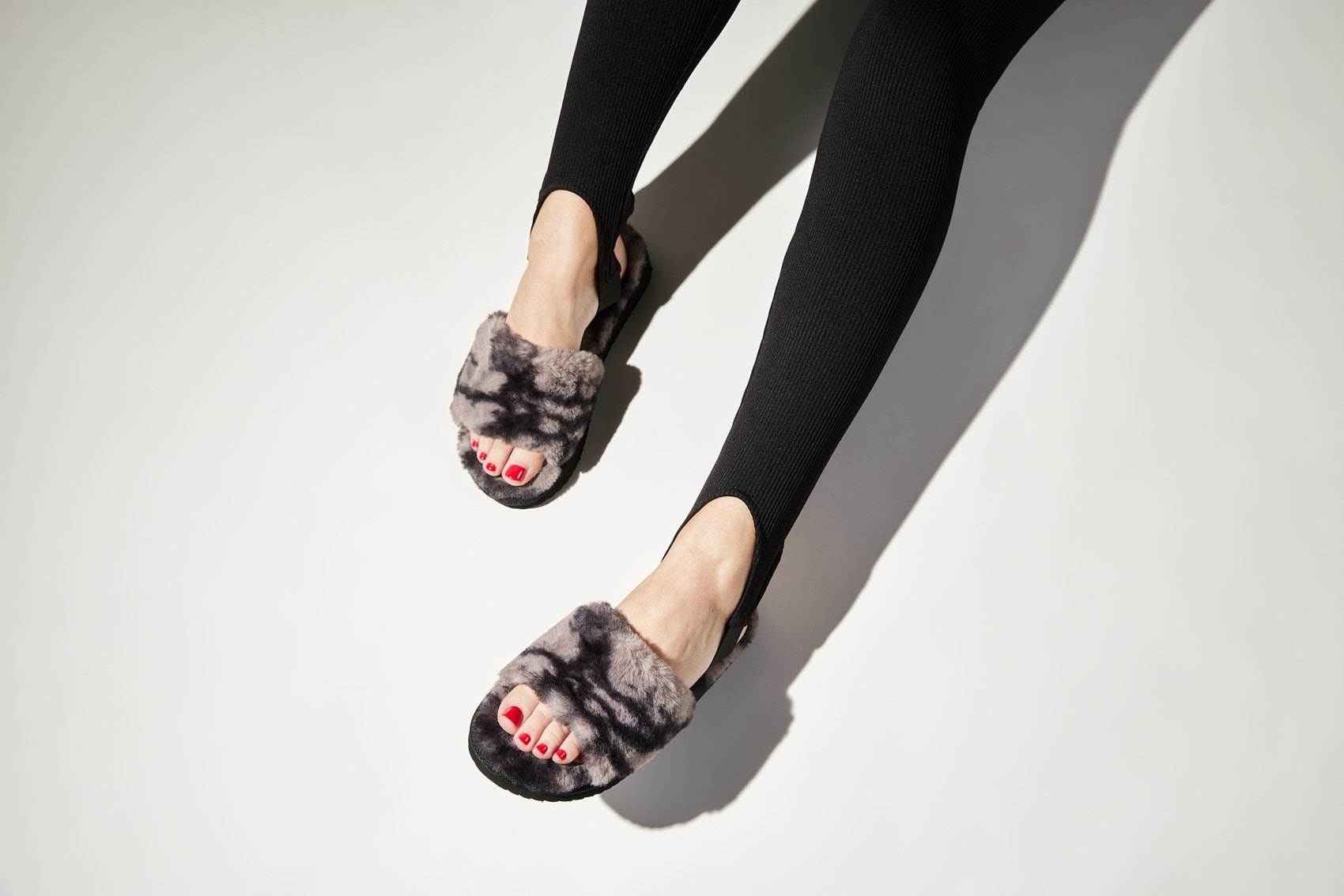 Flip Flop Pantoffel »slide*fur 2 tone«