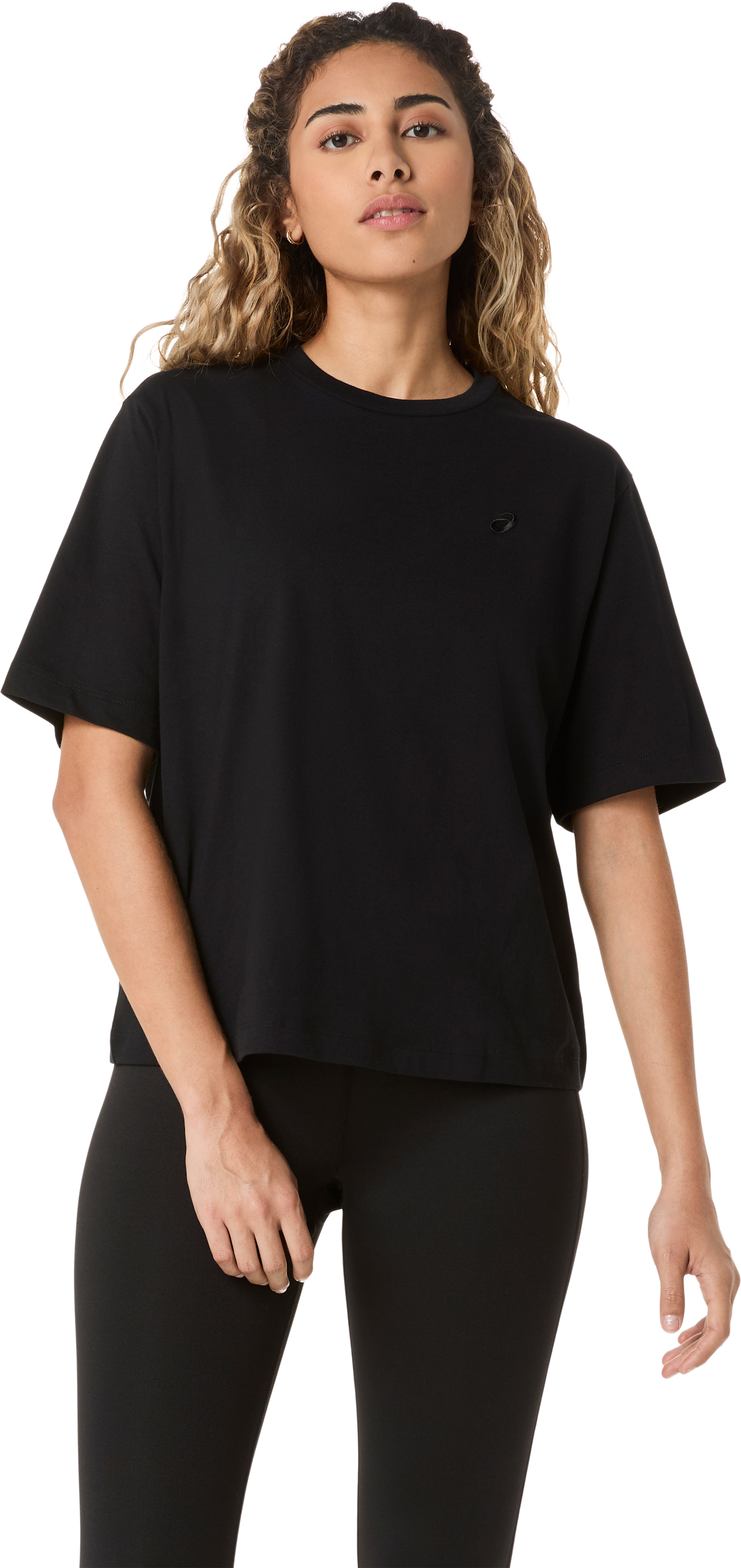 Asics Trainingsshirt »ASICS SPIRAL EMBROIDERY RELAXED TEE« lockere Passform, sportlicher Stil, aus strapazierfähigem Polyester