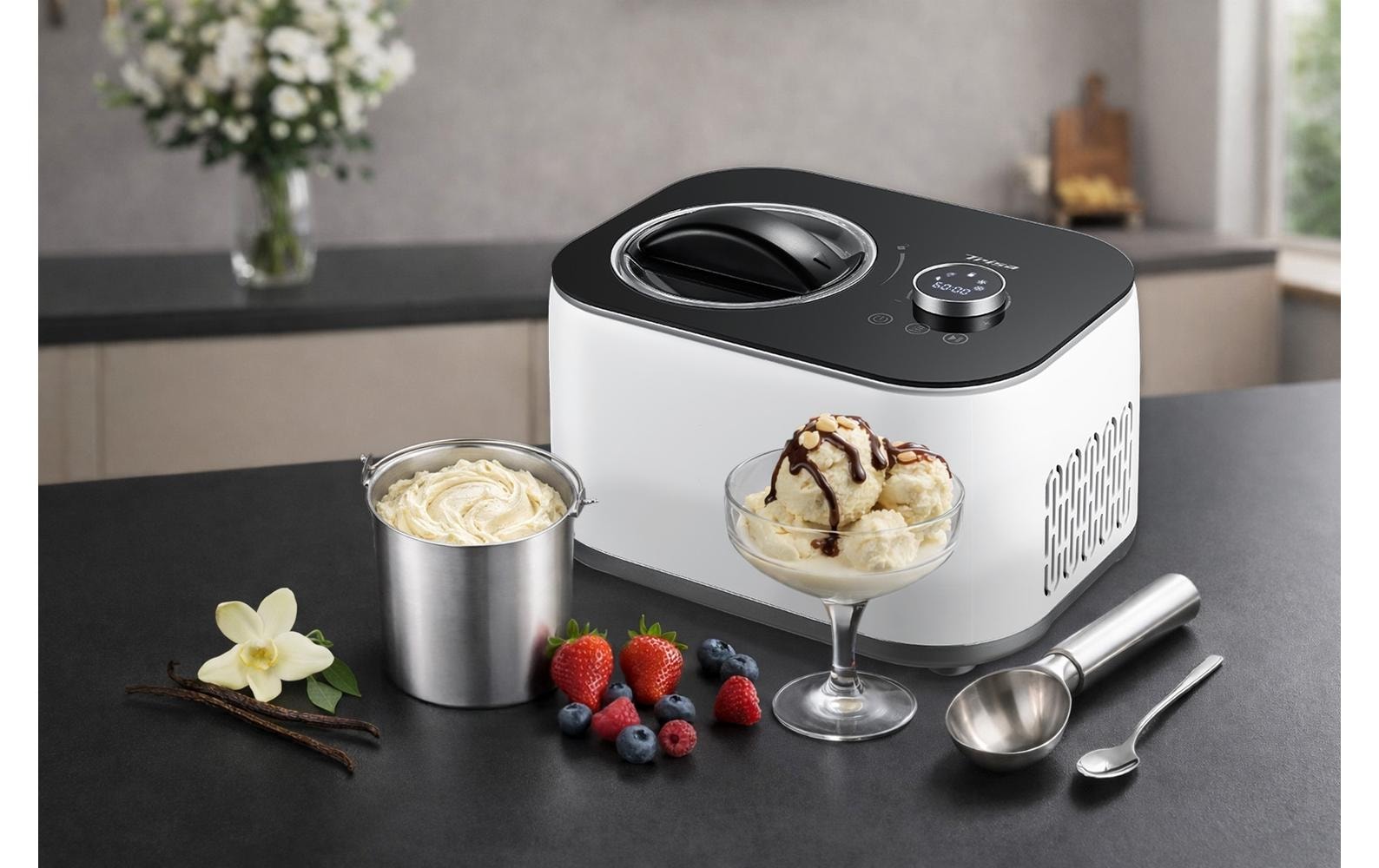 Trisa Eismaschine »La Cremeria Plus 1 l« 1 l 100 W Softeismaschine