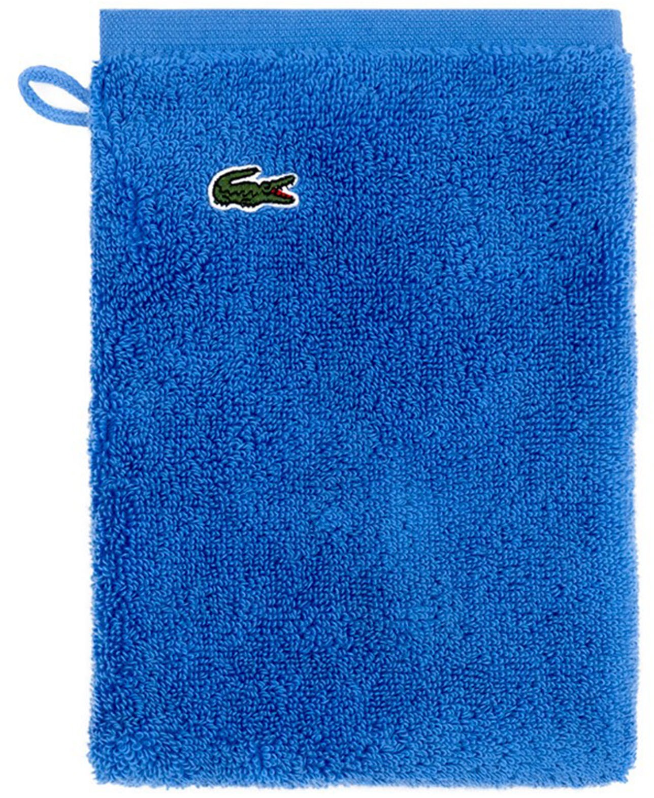Image of Lacoste Waschhandschuh "LLECROCO" mit Label-Applikationen