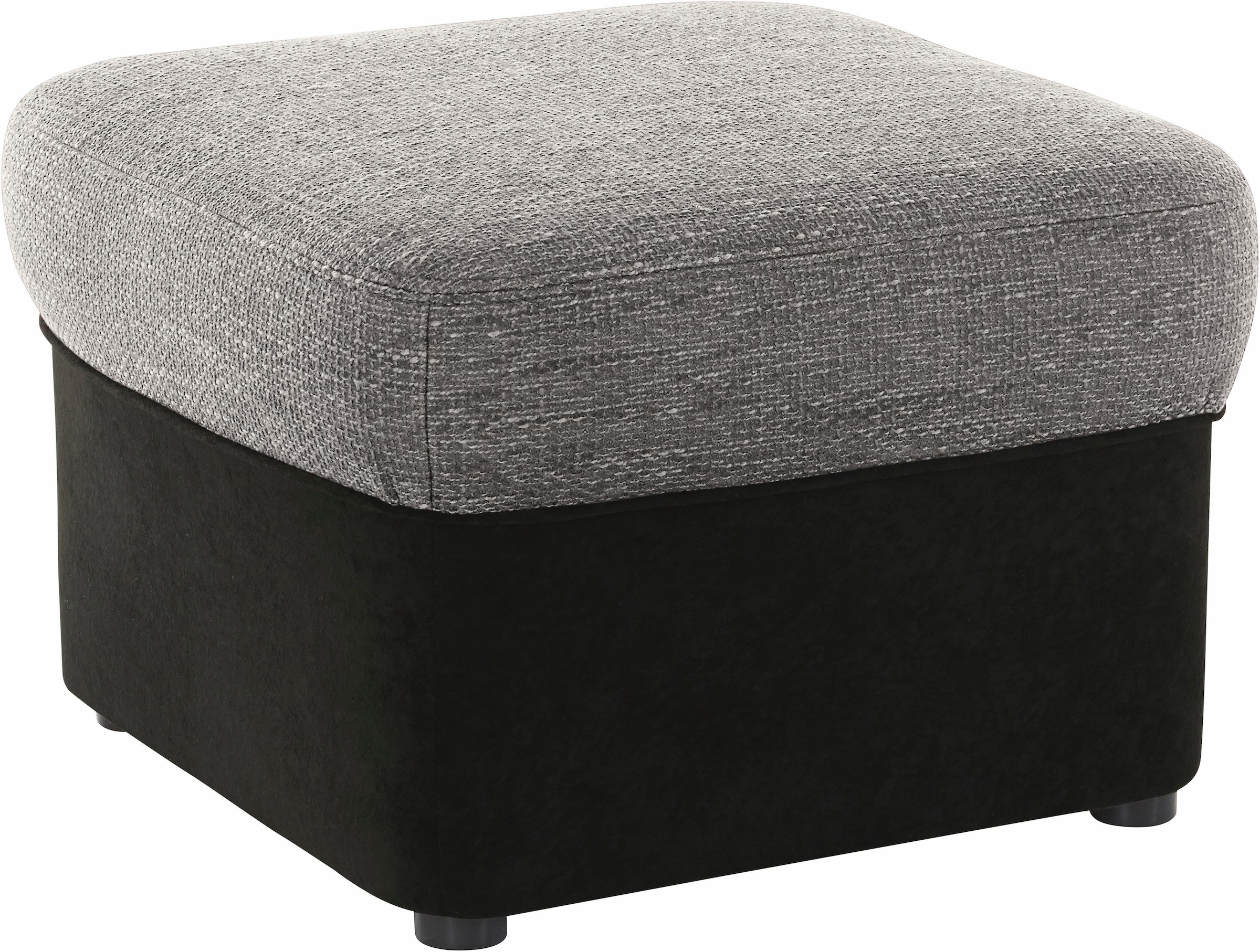 Image of DOMO collection Polsterhocker "SARAFINA 61x61 cm, hochwertig und komfortabel"