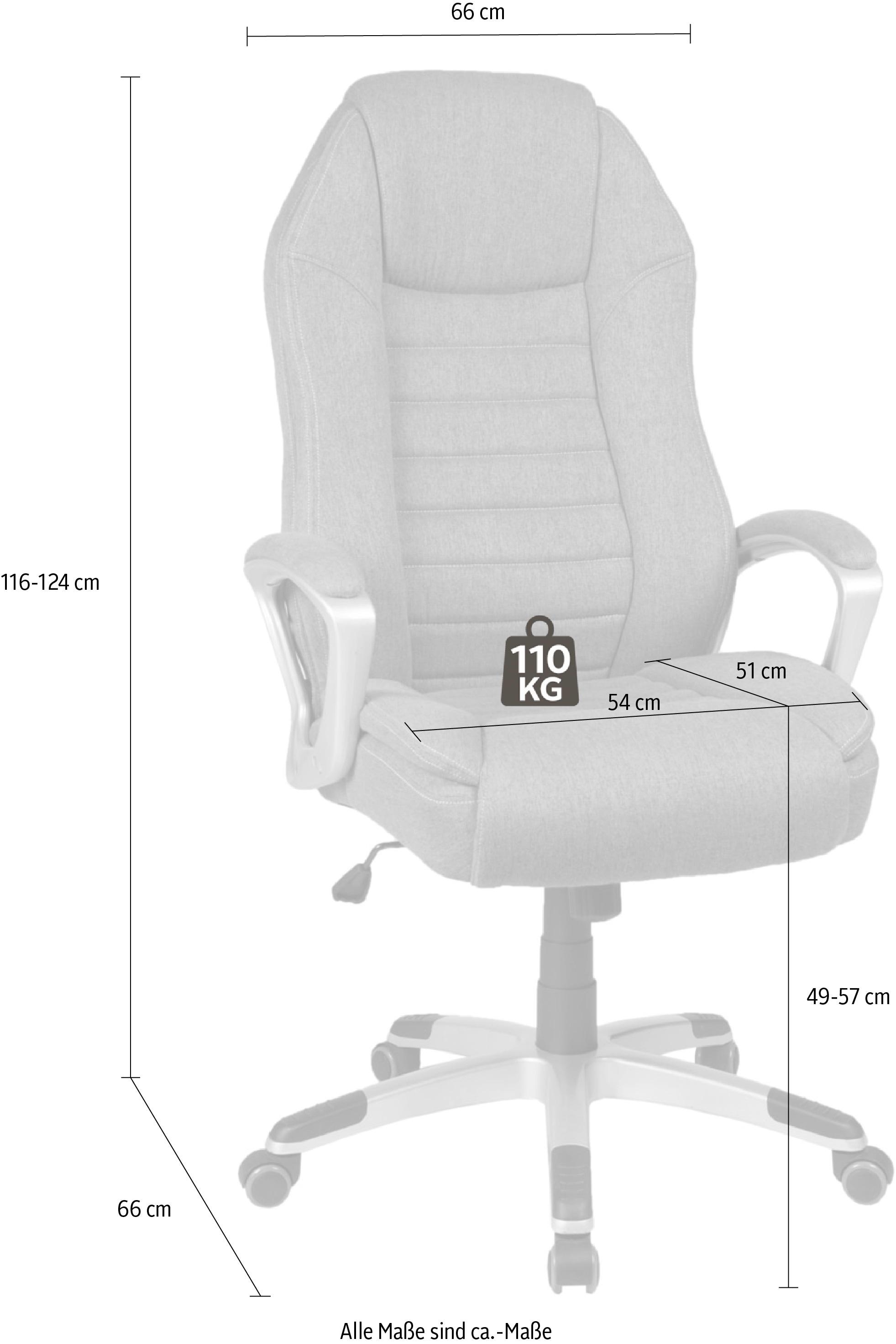 Duo Collection Chefsessel »Dirk« () ergonomischer Bürostuhl mit Federkern