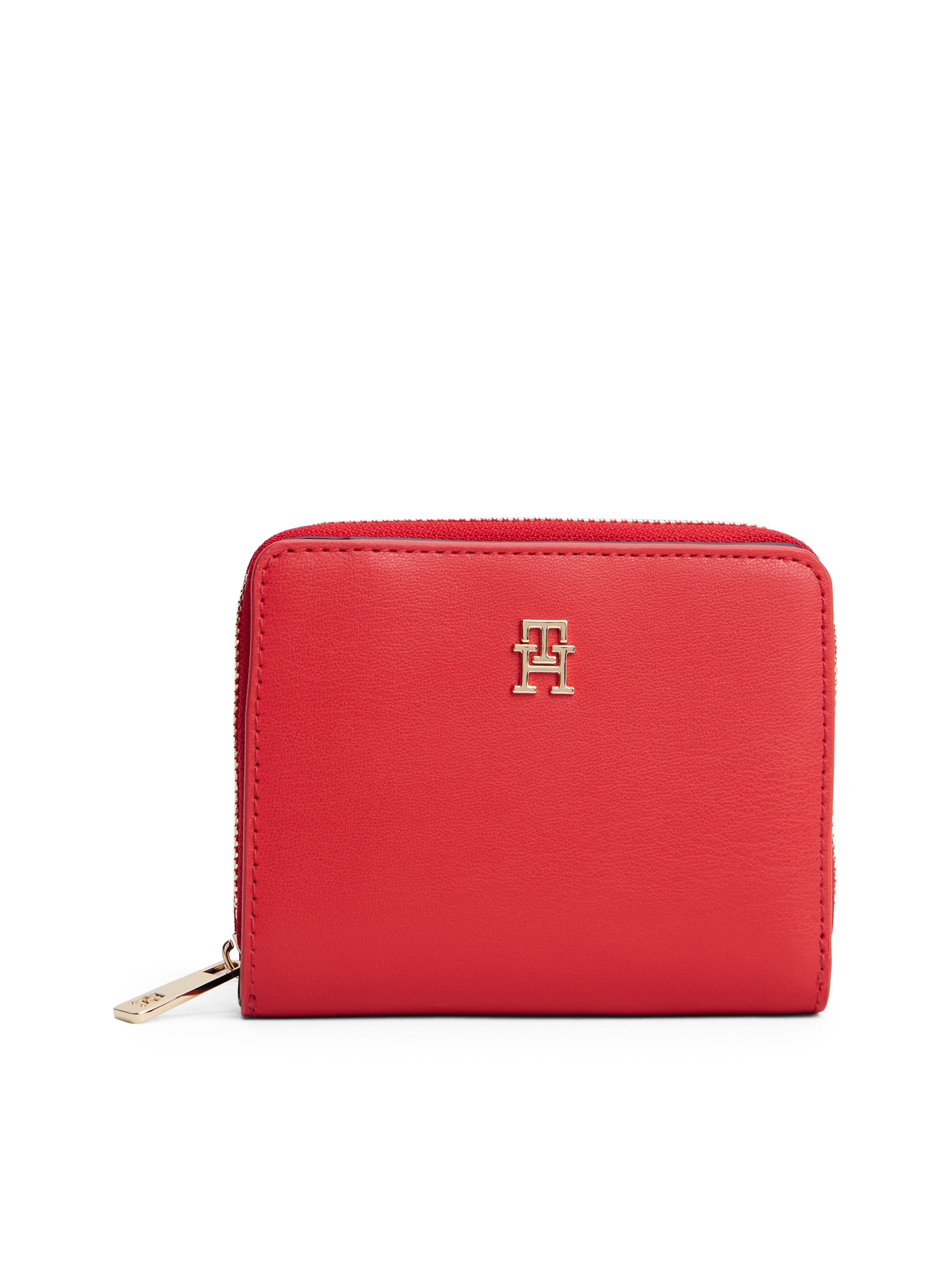 Image of Tommy Hilfiger Geldbörse "TH ICON MED ZA FLAP", Damen Geldbeutel, Portemonnai mit edlem TH-Logoemblem