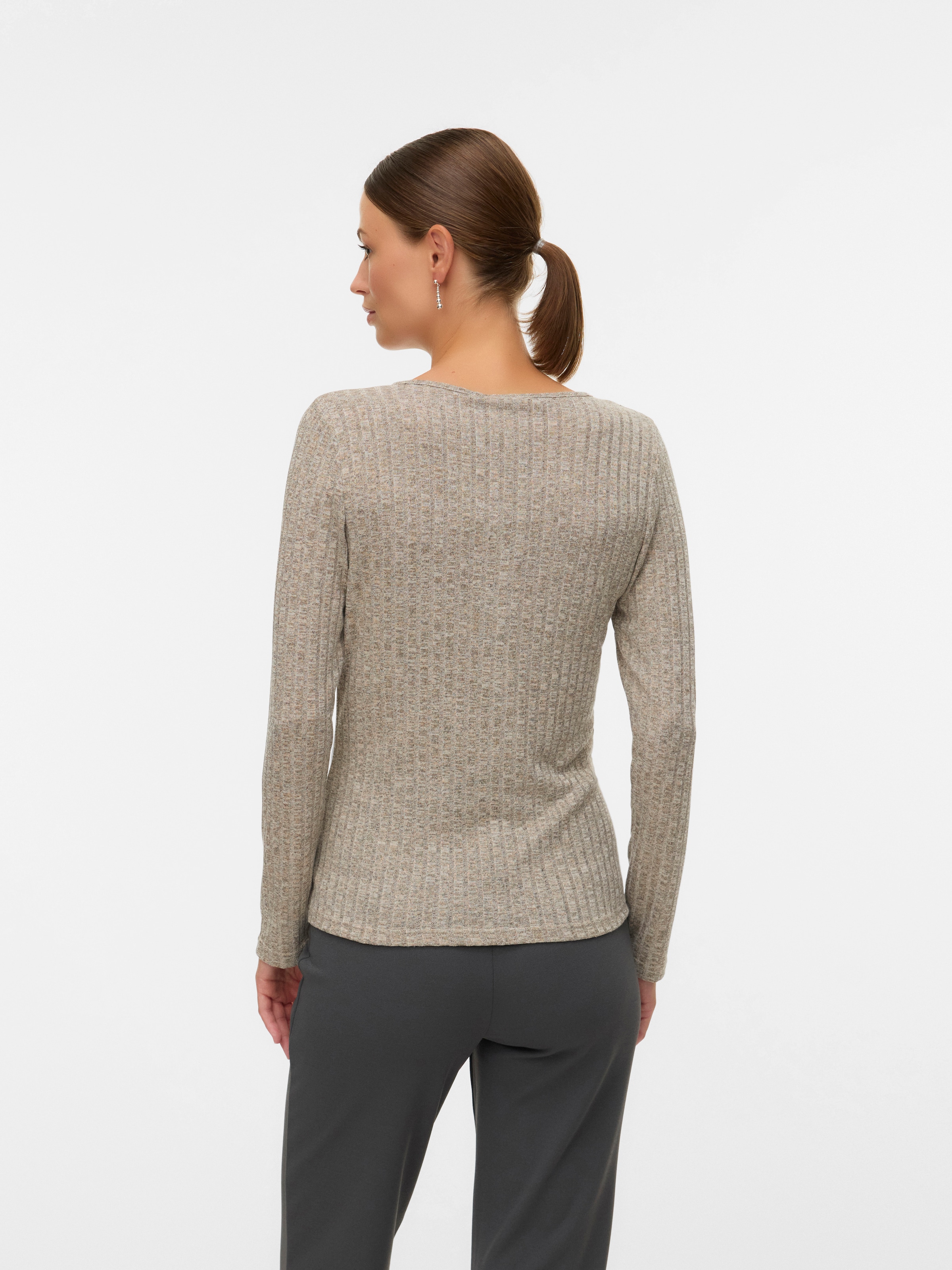 Mamalicious T-shirt de grossesse »MLPAMMIE LIA LS JRS TOP 2F NOOS« Materialmix, eng anliegend