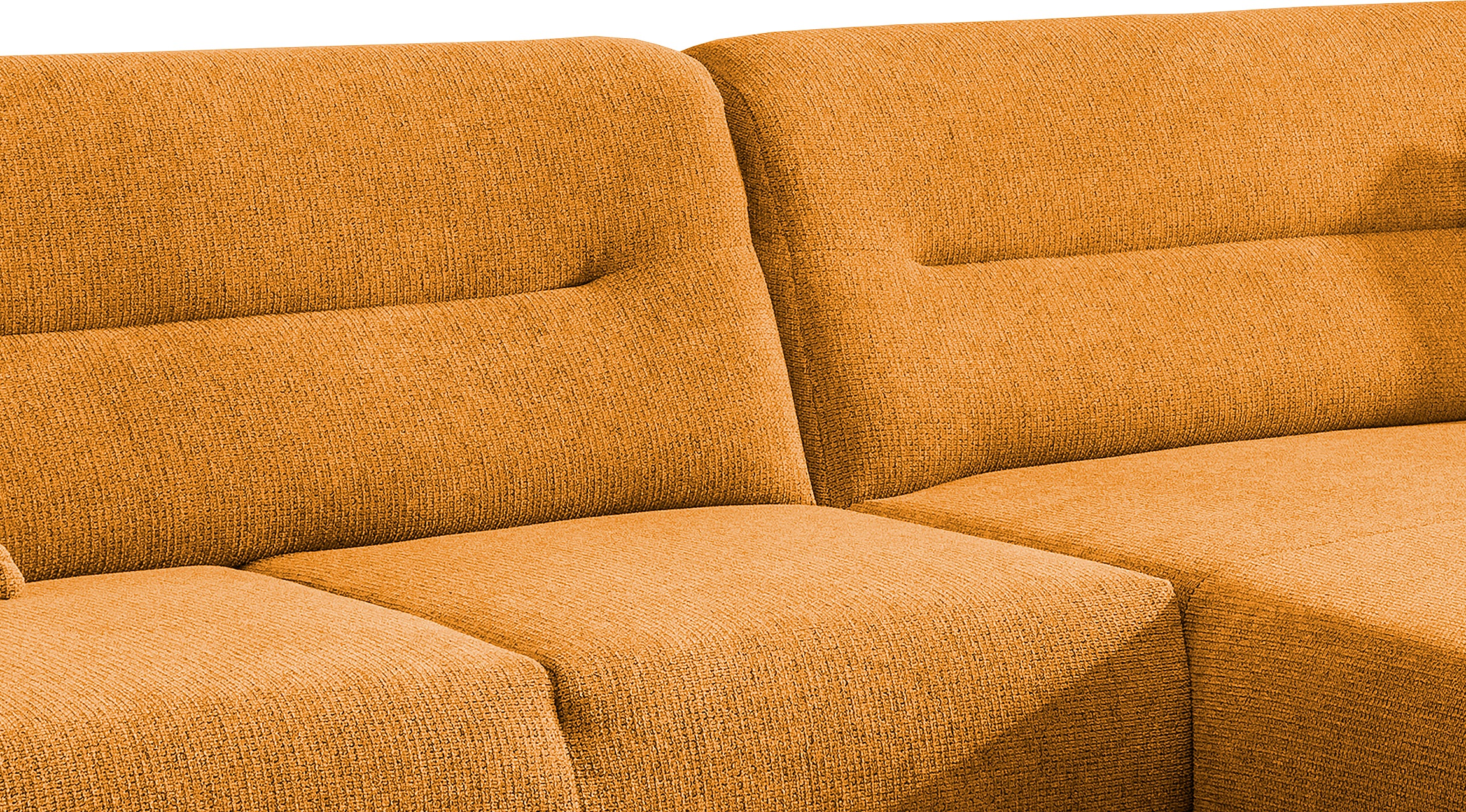 INOSIGN Ecksofa »Drago, elegant und zeitlos, komfortabel, Holzfuss, L-Form«, frei im Raum stellbar, inkl. 2 Zierkissen