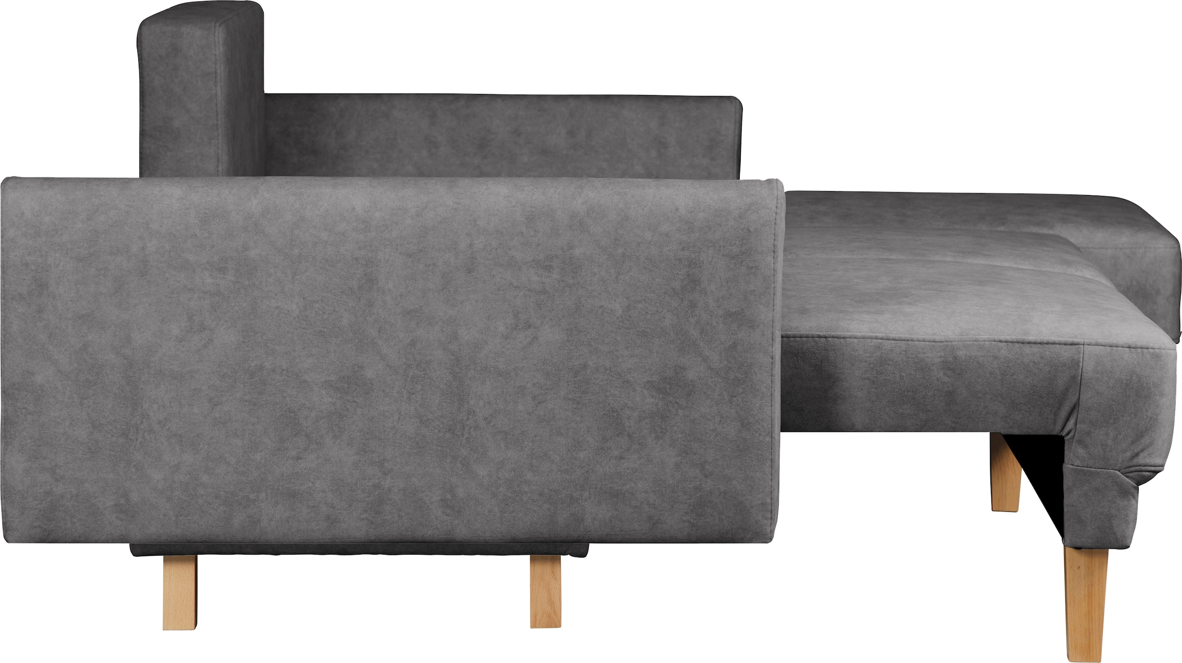 Home affaire Ecksofa »TRIPLO optionale Schlafsofa mit Bettkasten, Masse B/T/H: 234/164/89 cm«, L-Form wahlweise mit Bettfunktion - Liegefläche 132x210 cm