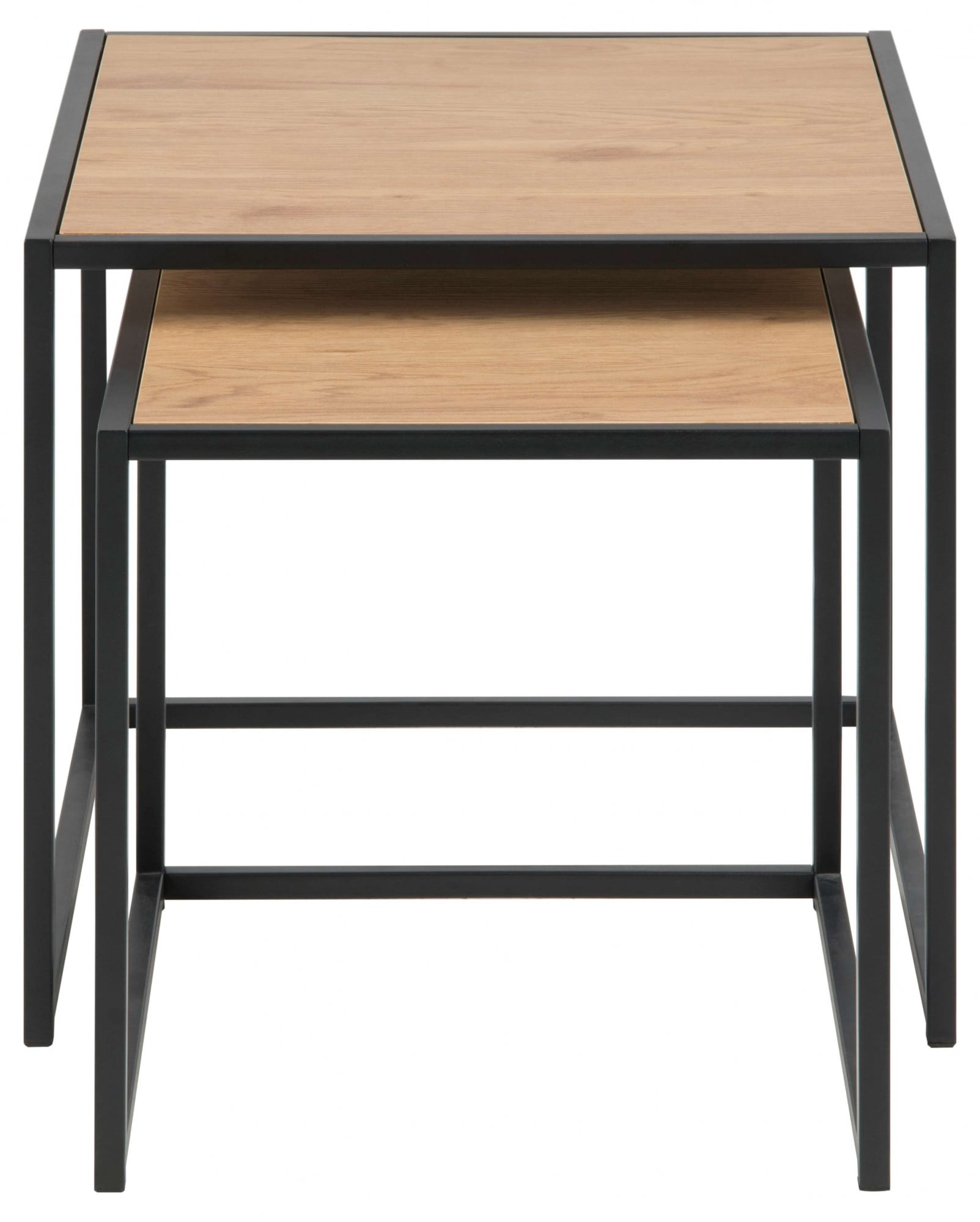 ACTONA GROUP Couchtisch »Seaford« Beistelltisch, Sofatisch, OTTOs Choice,  Couchtisch-Set, Wildeiche-Optik, Gestell aus Stahl, Satz mit 2 Teilen