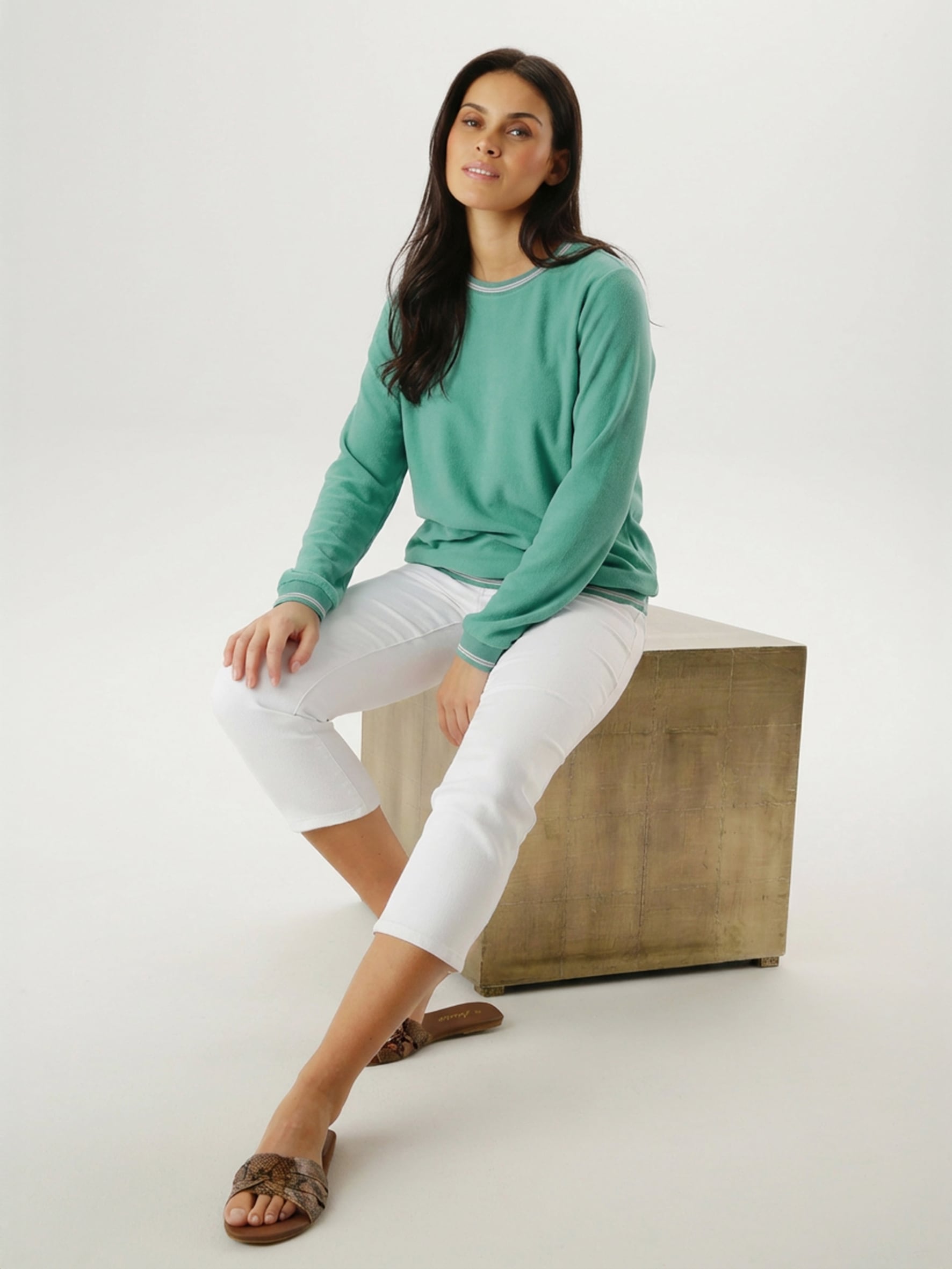 Aniston SELECTED Chemisier à chemise avec poignets sportifs