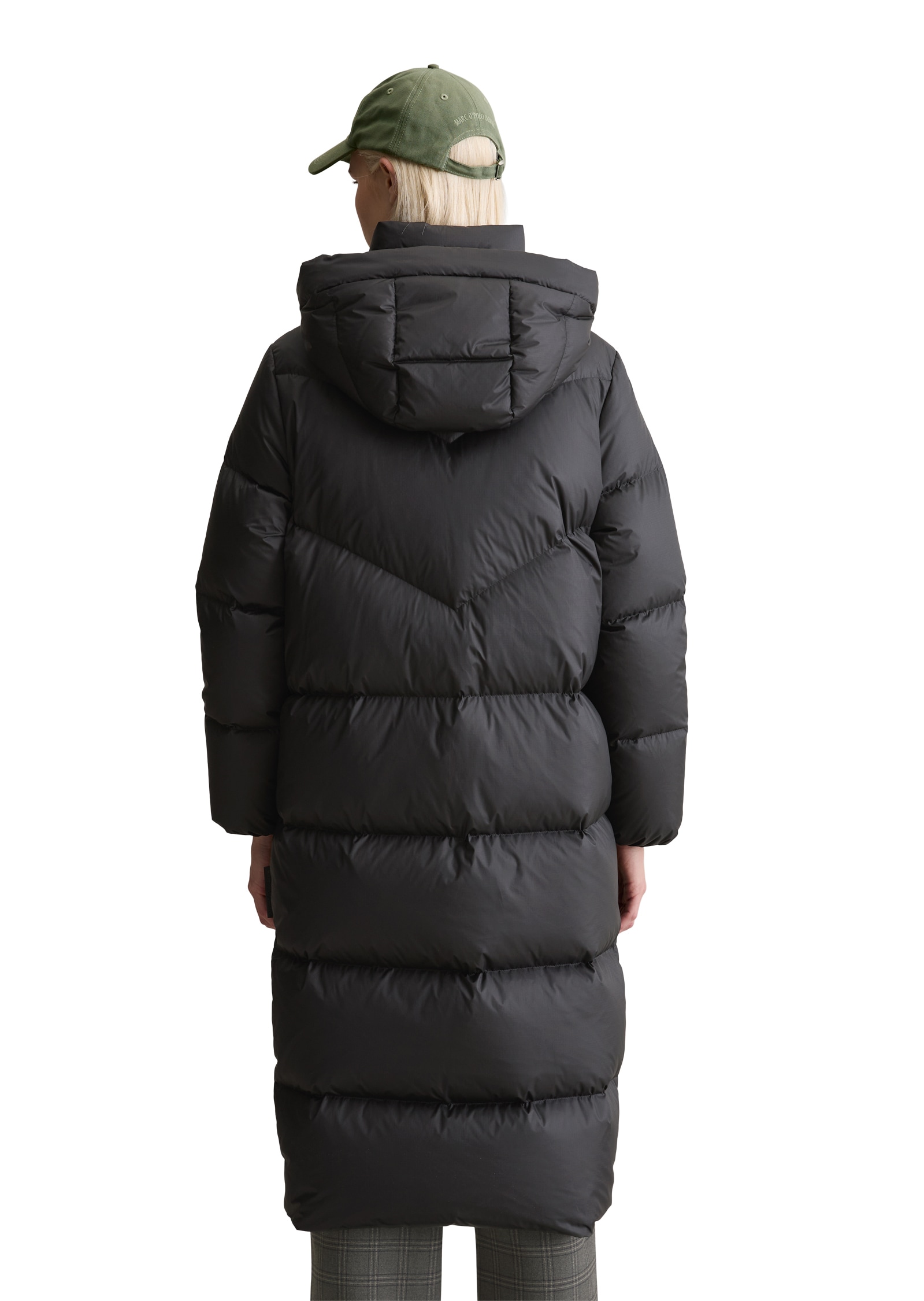 Marc O'Polo DENIM Daunenmantel Wintermantel, 2-Wege-Reissverschluss, relaxed fit, Kapuze abnehmbar