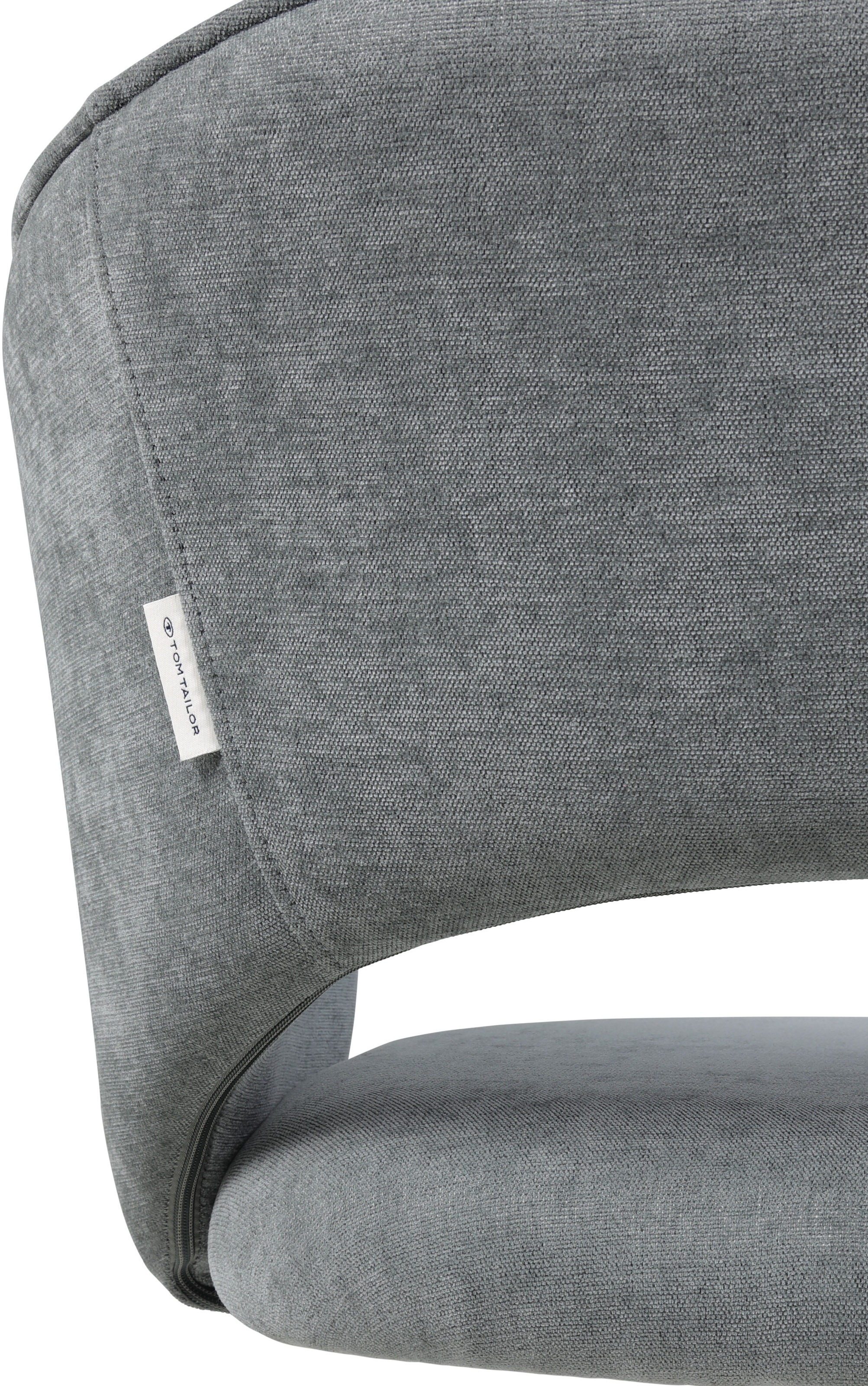 TOM TAILOR HOME Armlehnstuhl »CURVY ARMCHAIR« (Set) 2 Stk.mit Armlehnen, drehbar, Rückholfunktion, Rückenausschnitt