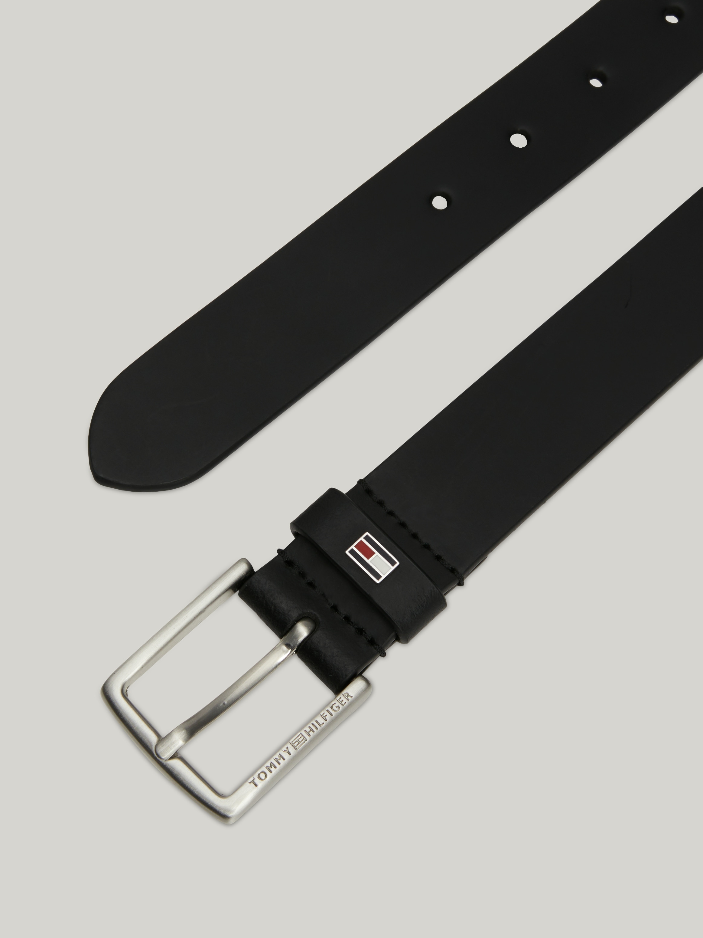 Tommy Hilfiger Ledergürtel »Kids Leather Belt«, mit klassischer Metallschnalle