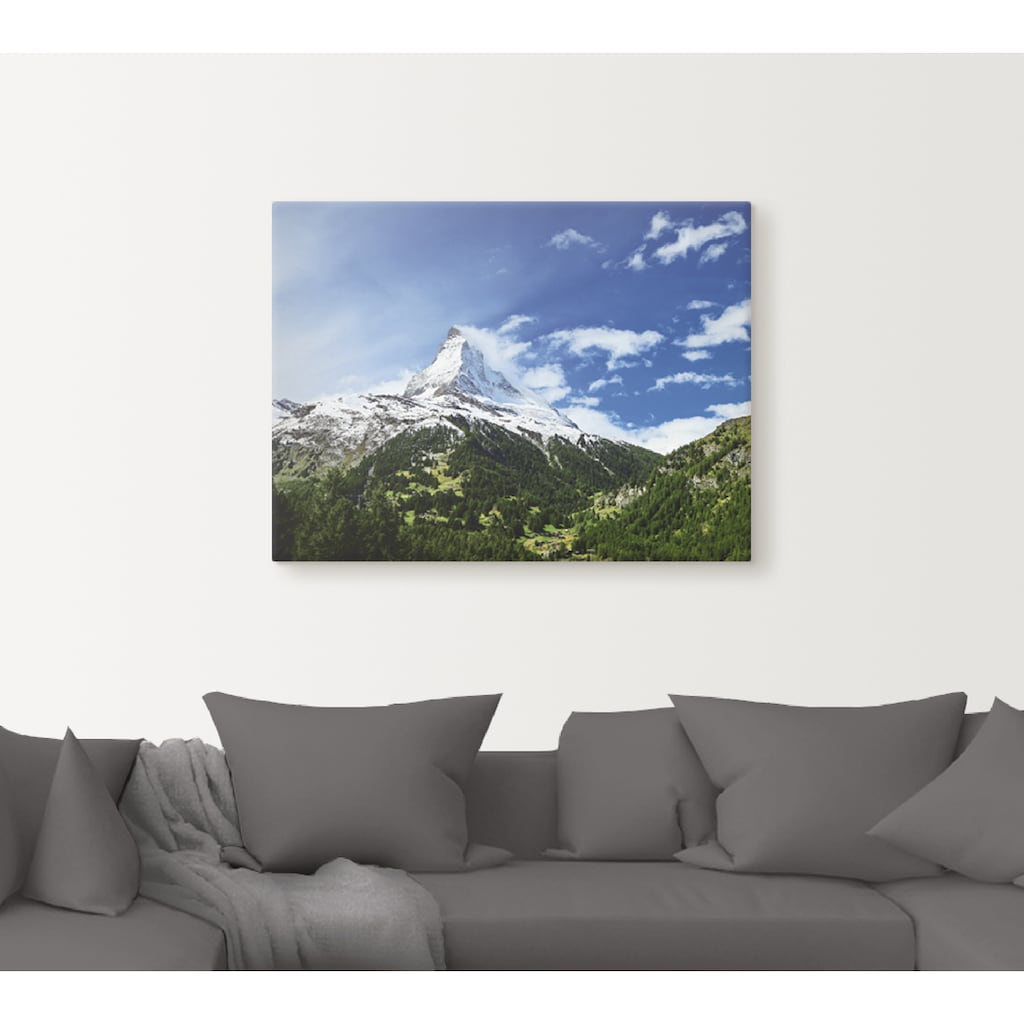 Artland Leinwandbild »Matterhorn«, Berge, (1 St.)