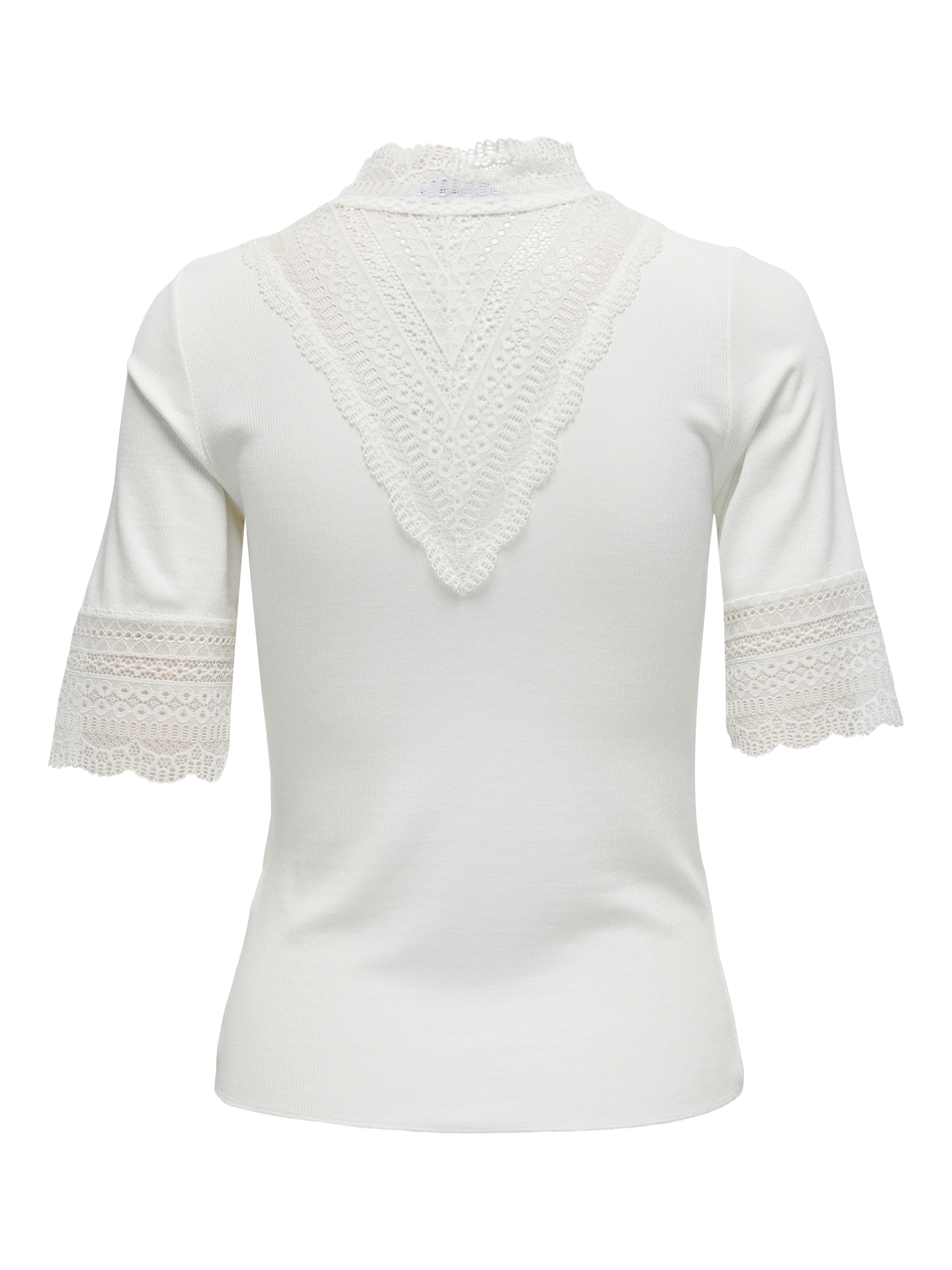 ONLY Chemise en dentelle »ONLTILDE HIGHNECK S/S TOP JRS NOOS«