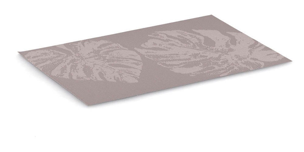 Zeller Present Platzset modernes Monstera Blätter Design, 6-teilig, Kunststoff, 30x45 cm