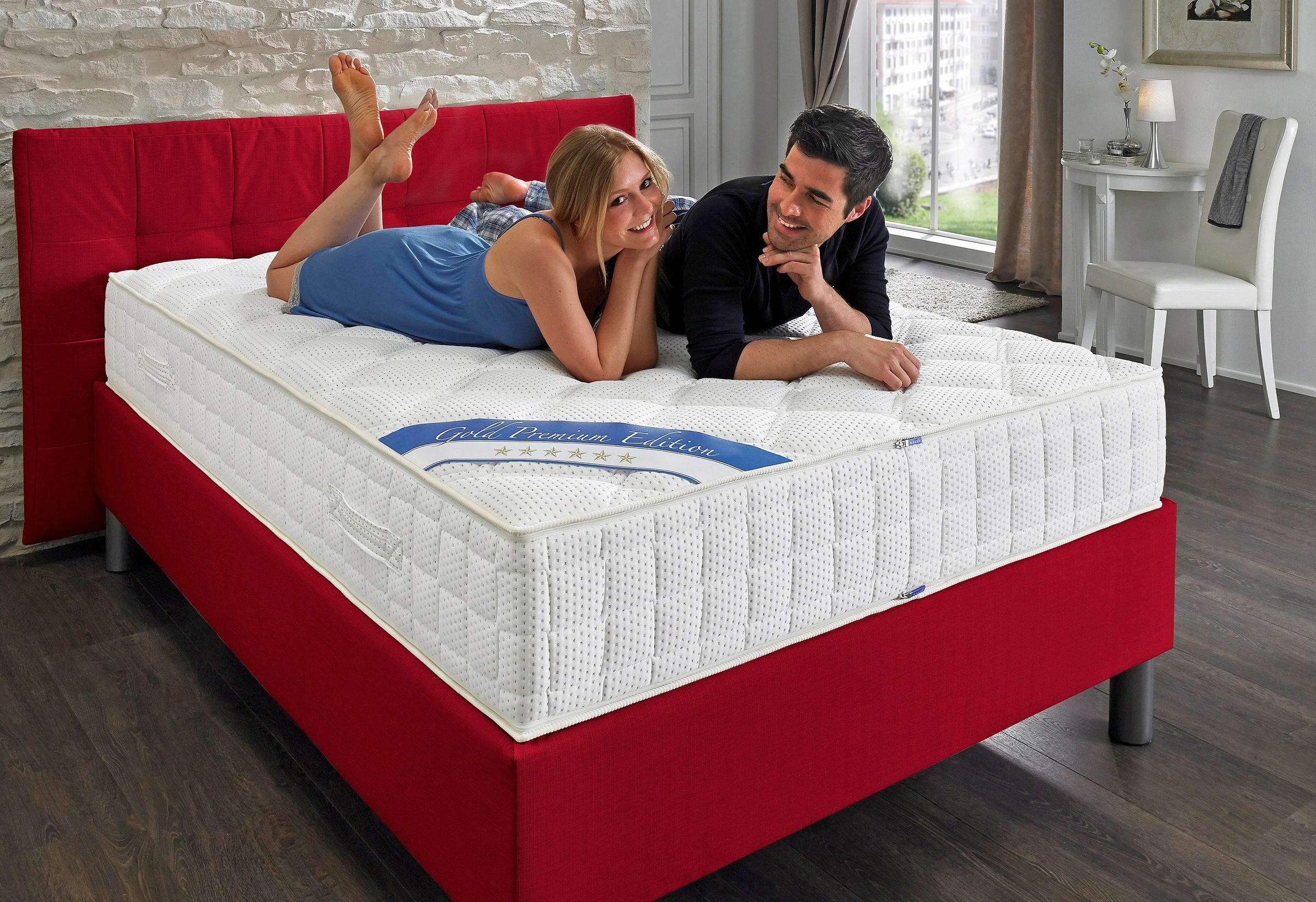 Image of Malie Taschenfederkernmatratze »Bari 1000«, 32 cm cm hoch, 1000 Federn, (1 St.), mit Boxspringfeeling bei Ackermann Versand Schweiz