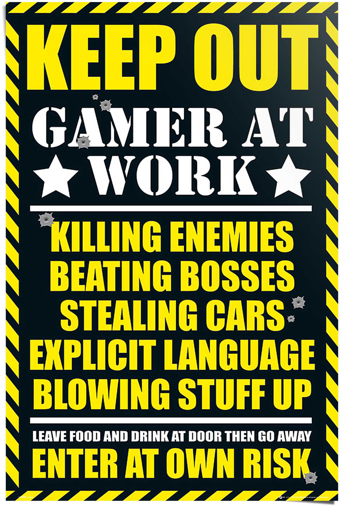 Image of Reinders! Poster »Gaming Keep Out«, (1 St.) bei Ackermann Versand Schweiz