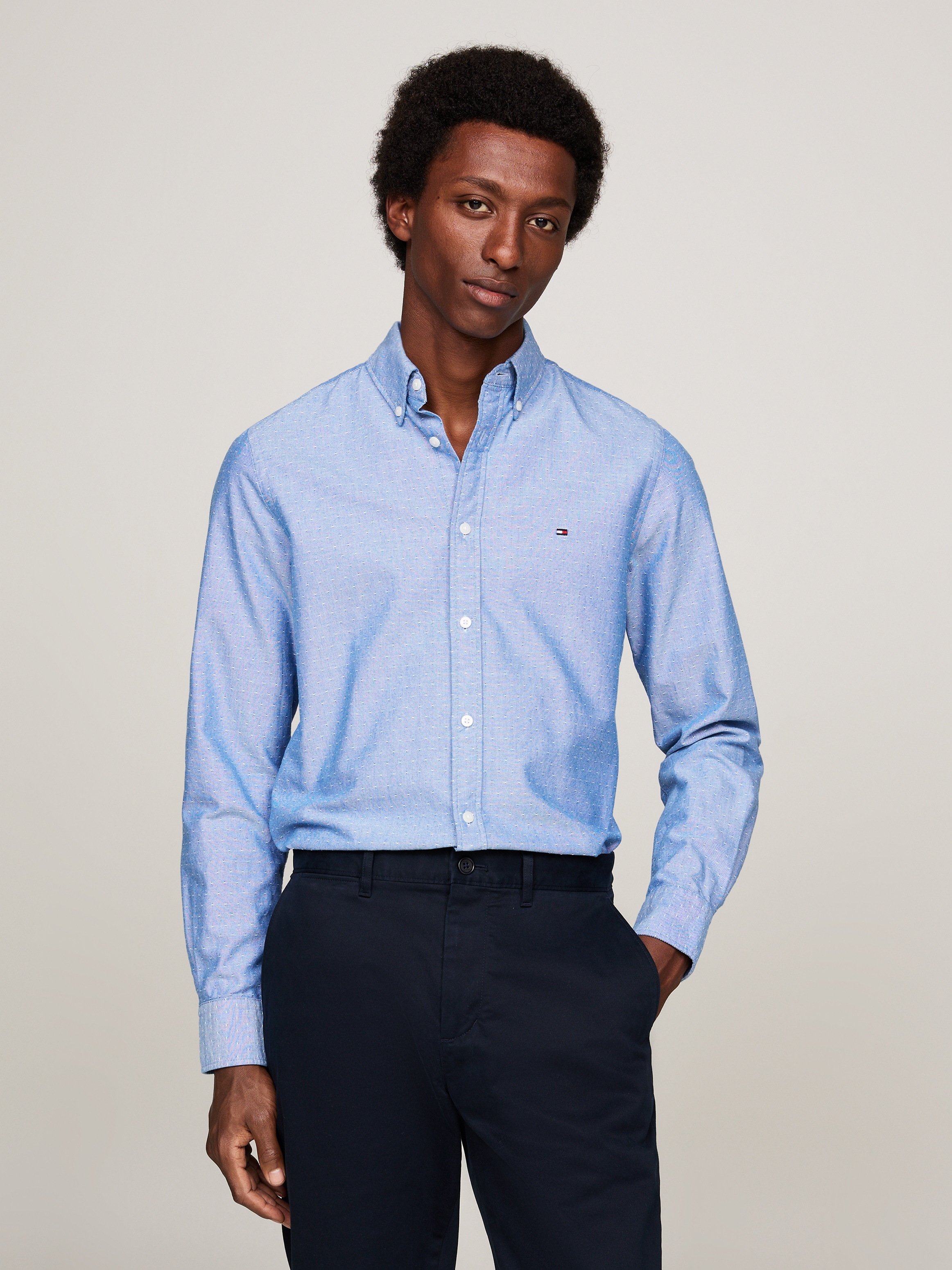 Tommy Hilfiger Langarmhemd »OXFORD DOBBY SF SHIRT«