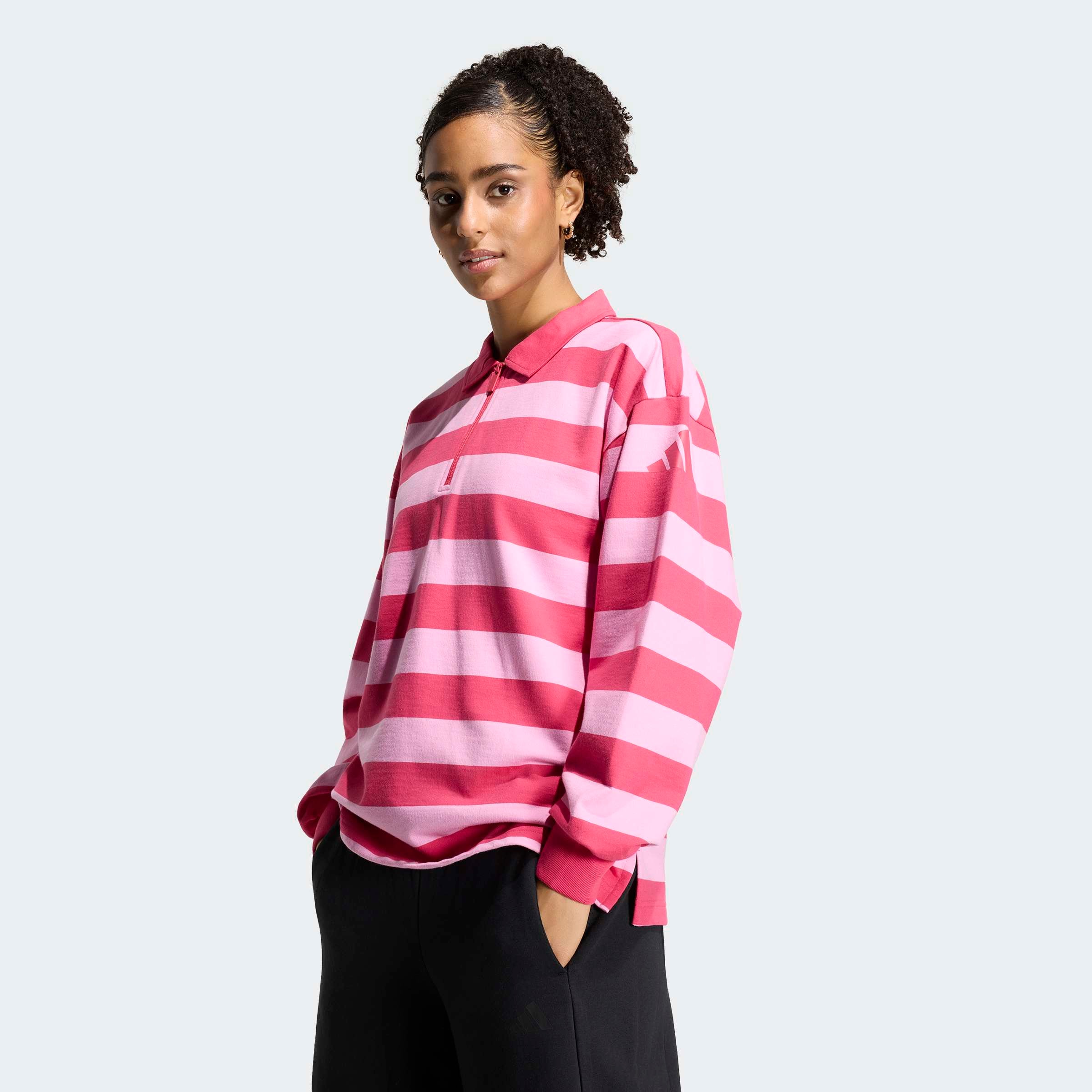 adidas Sportswear Polo »ESSENTIALS CONTEMPORARY FRENCH TERRY LANGARM«