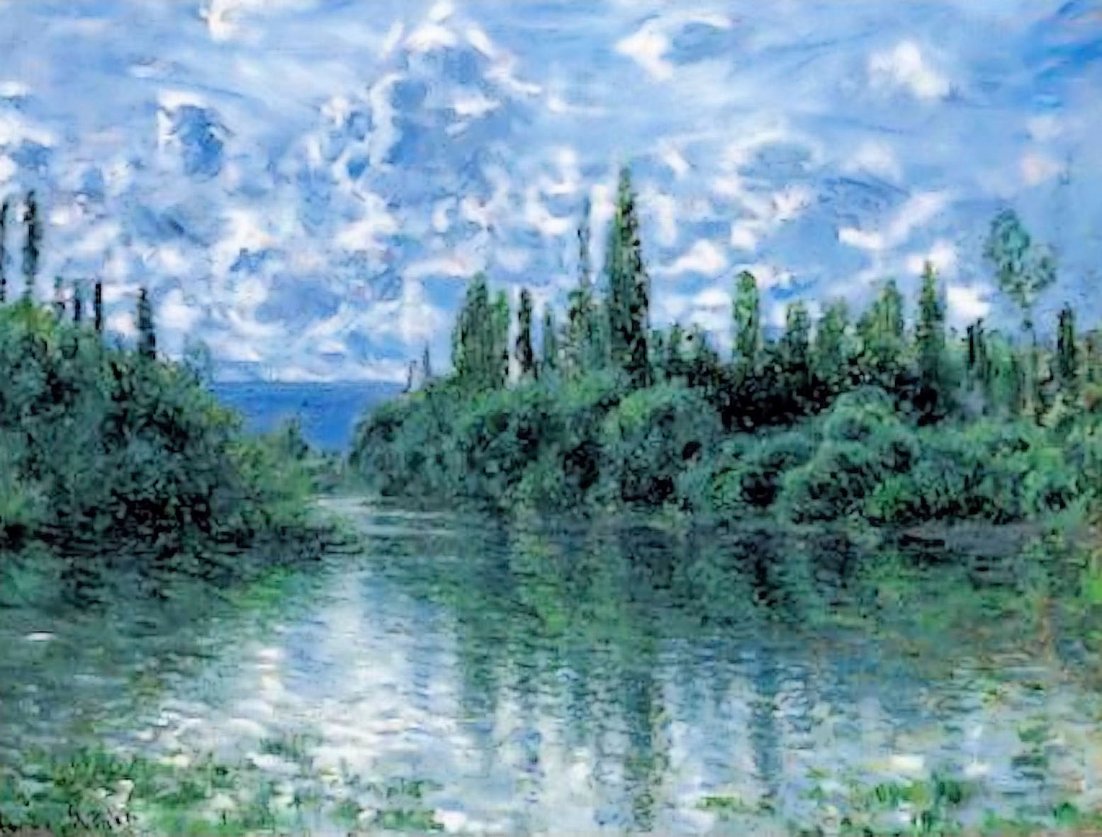Image of Home affaire Kunstdruck »MONET / Arm der Seine bei Vetheuil«, (1 St.) bei Ackermann Versand Schweiz