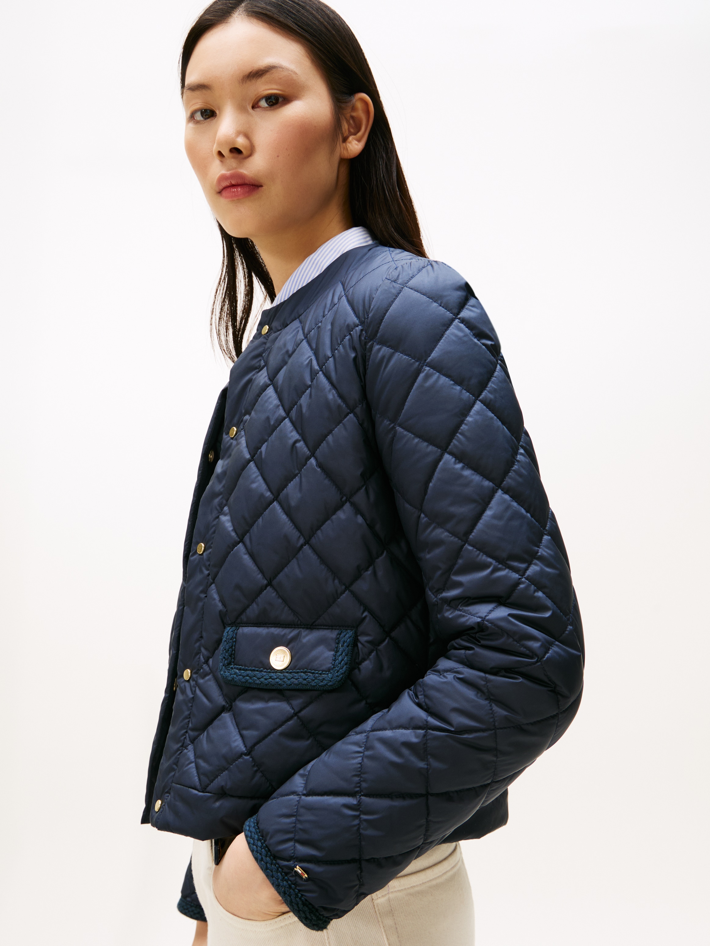 Tommy Hilfiger Steppjacke »G/BUTTON QUILTED REG LADY JACKET«