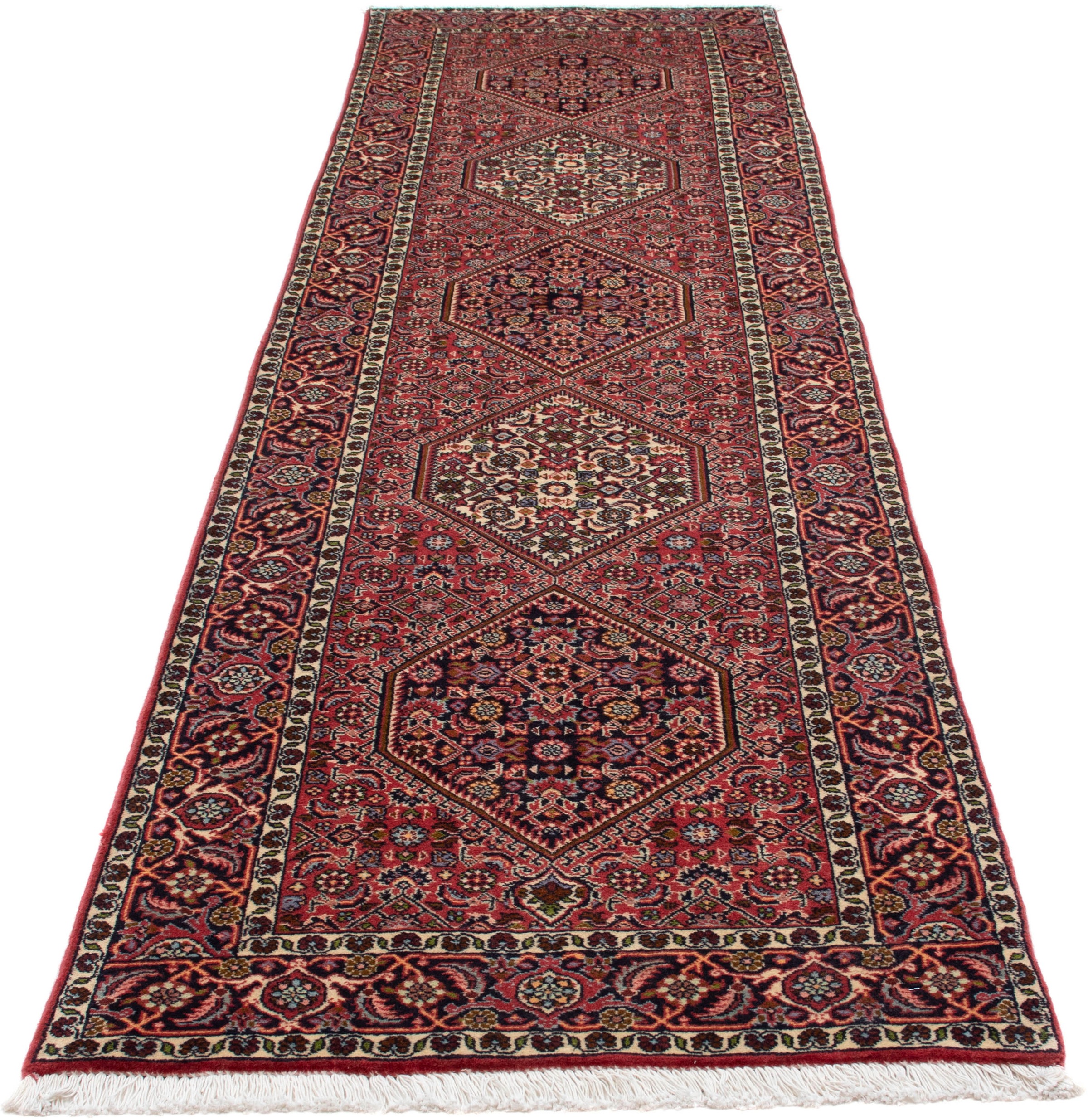 Image of morgenland Orientteppich »Perser - Bidjar - 295 x 82 cm - hellrot«, rechteckig, 15 mm Höhe, Wohnzimmer, Handgeknüpft, Einzelstück mit Zertifikat bei Ackermann Versand Schweiz