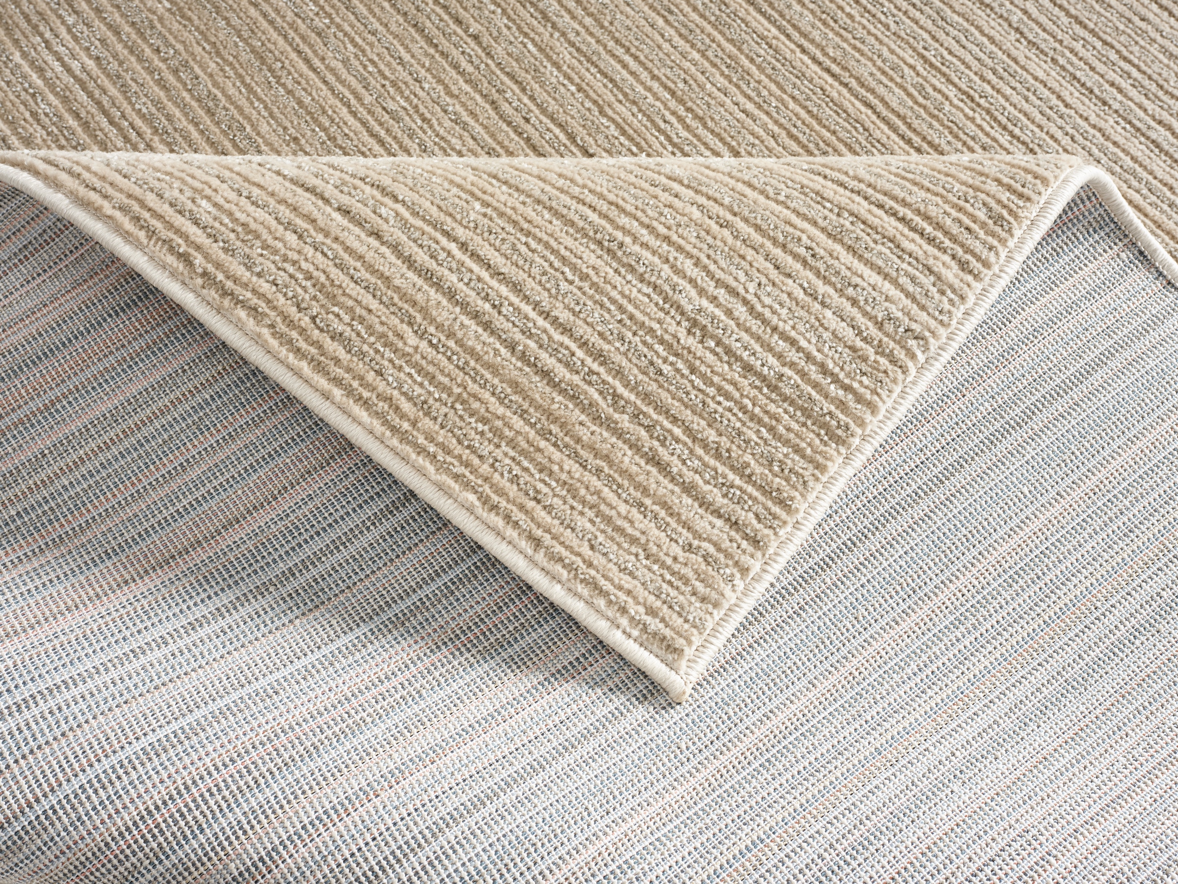 GOODproduct Teppich »Noolan, Hoch-Tief-Struktur« rechteckig 9 mm Höhe gestreift, Streifen, weich, Wohnzimmer, Schlafzimmer, Esszimmer