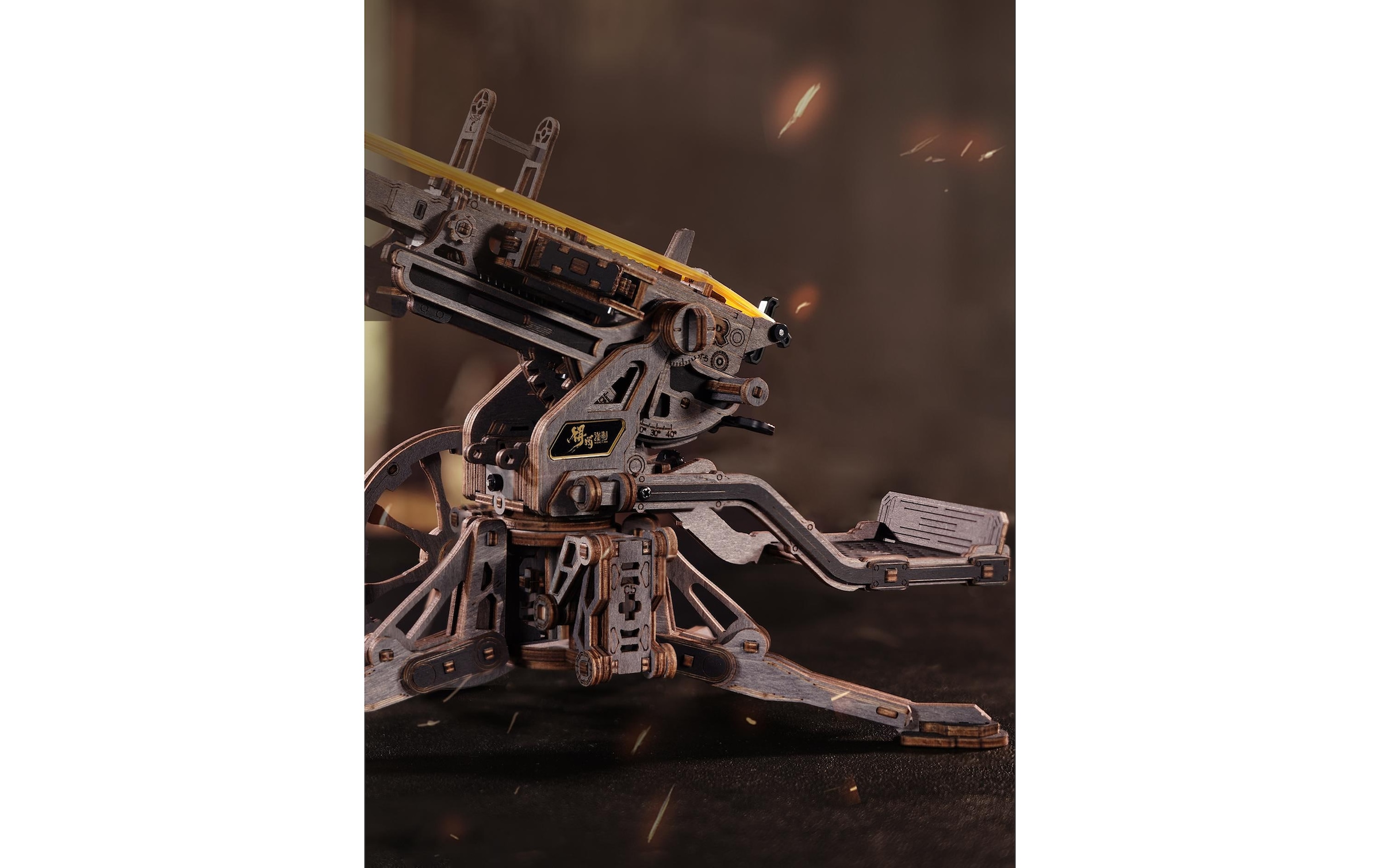   Modellbausatz »Rolife Antiaircraft Gun Mechanischer Holzbausatz« 133 Stk. tlg.