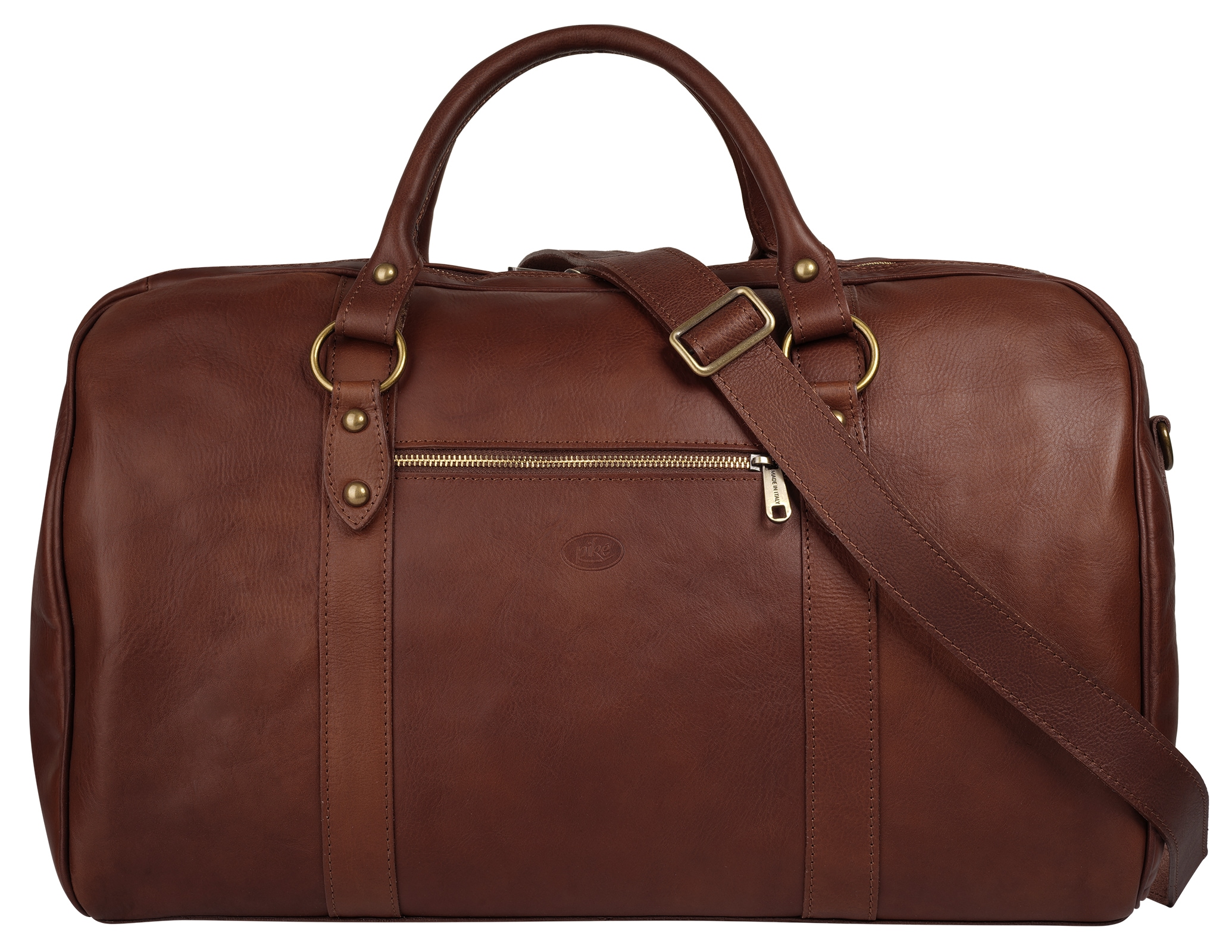 Image of Piké Reisetasche "PIKÉ Damen, Herren echt Leder, Made in Italy" echt Leder, Made in Italy