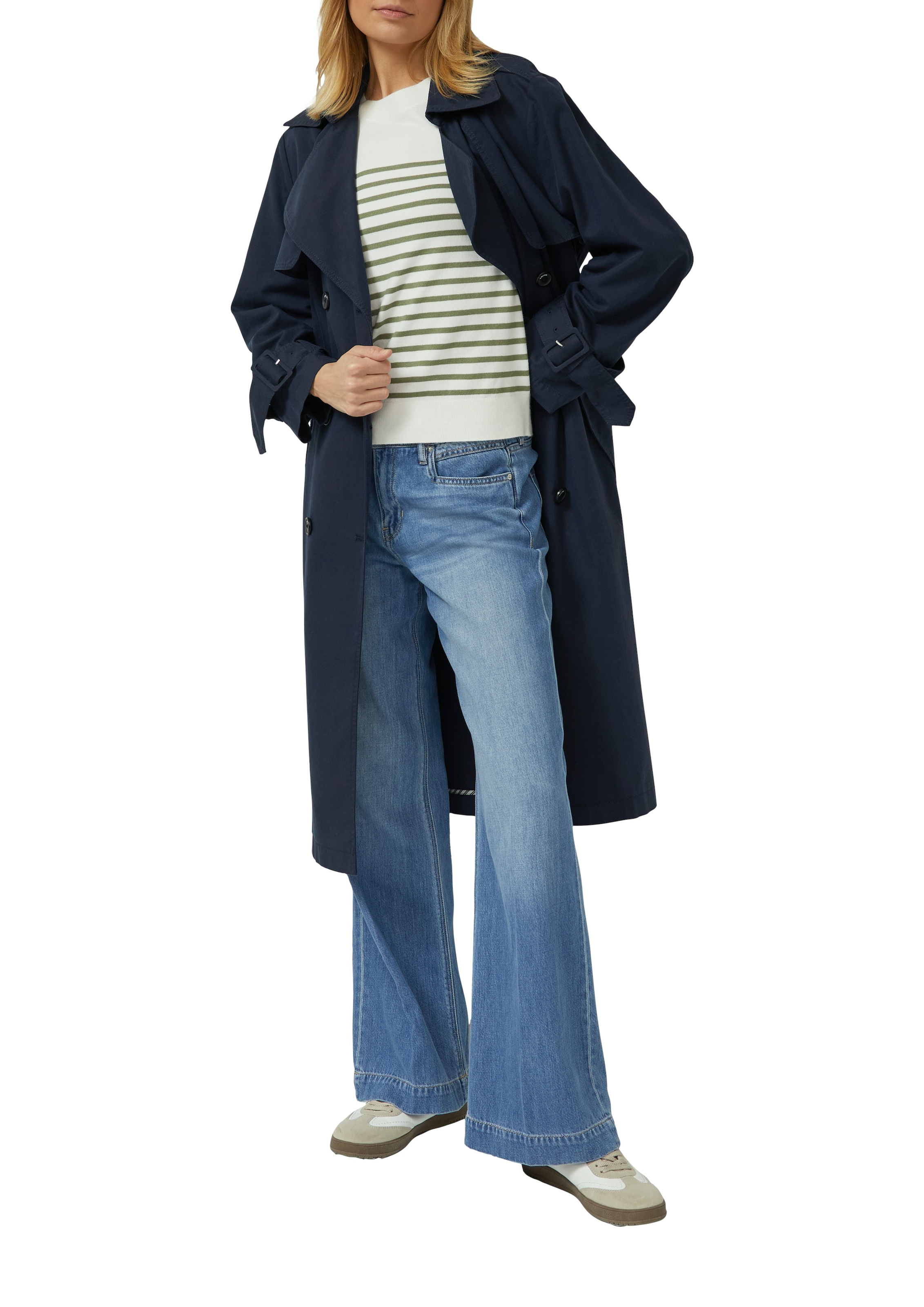 s.Oliver Pull à col rond mit Streifenmuster