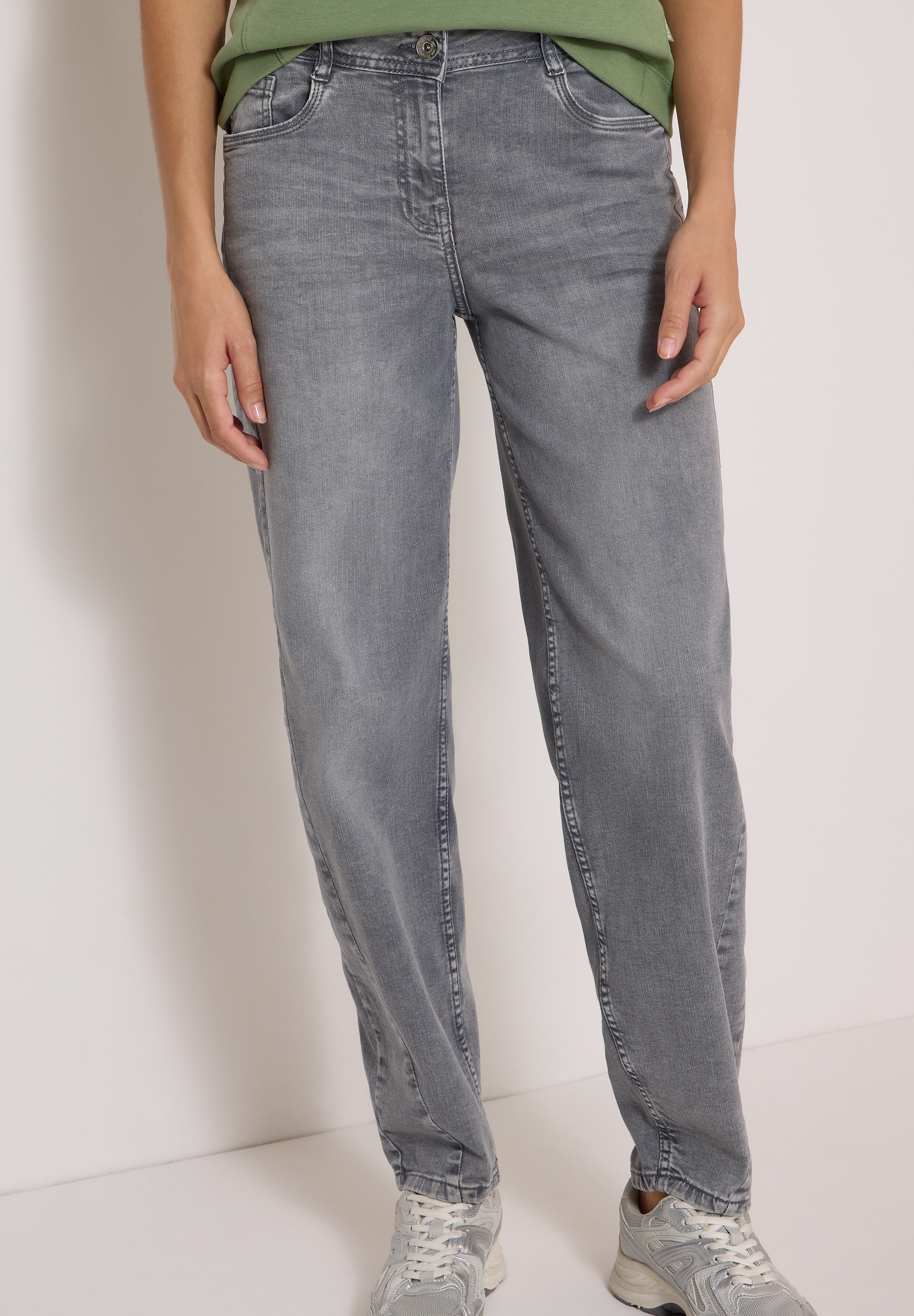 Image of Cecil Loose-fit-Jeans "Style Scarlett" Barrel Leg mit Stretch