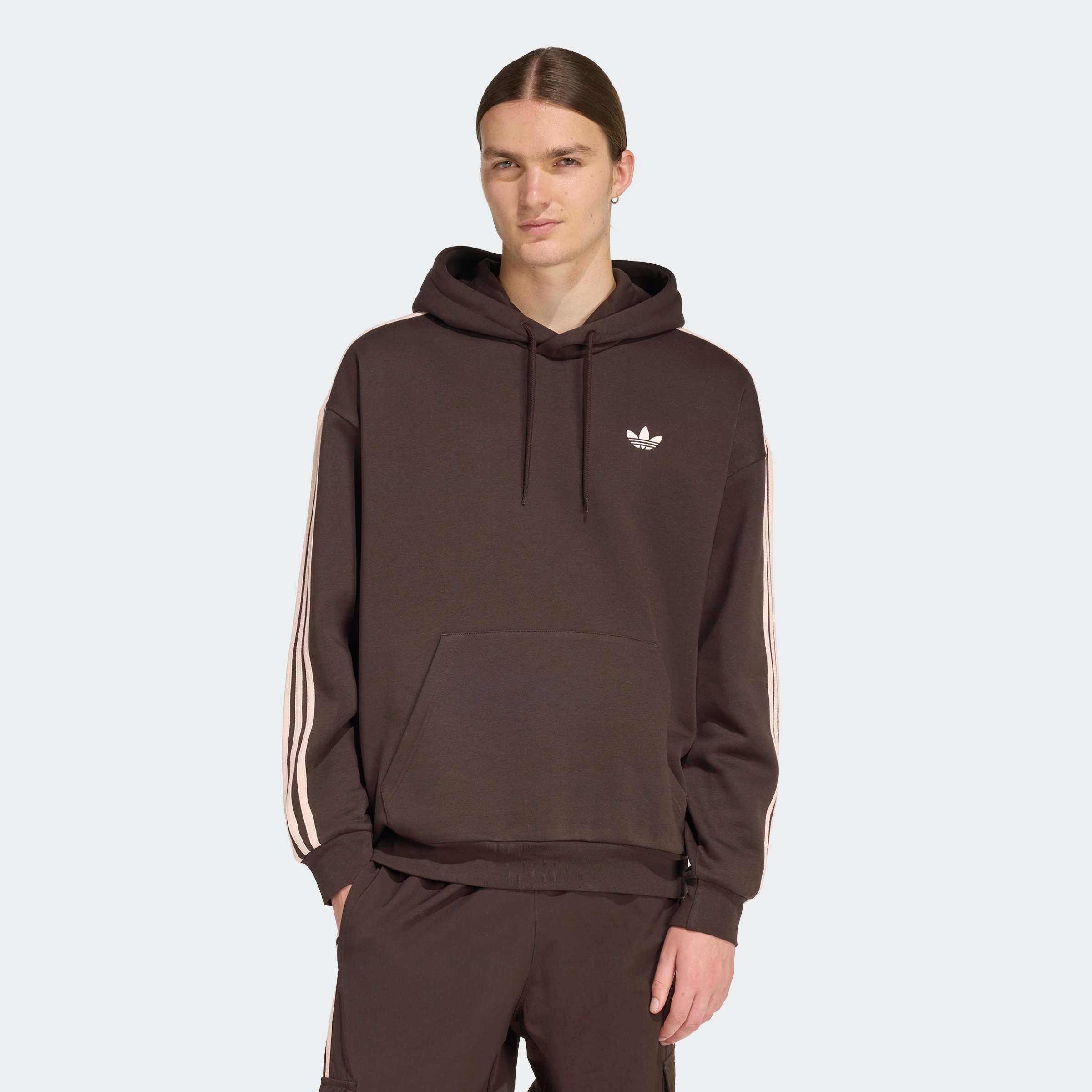 Image of adidas Originals Kapuzensweatshirt "ADICOLOR CLASSICS 3-STREIFEN HOODIE", mit Kordel, in normaler Länge