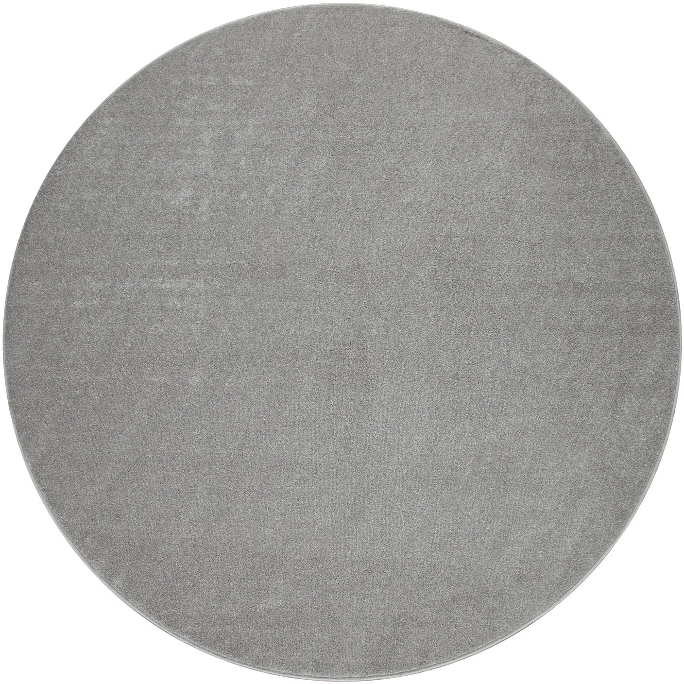 Paco Home Teppich »Porto 890«, rund, 13 mm Höhe, Kurzflor, Uni-Farben, ideal im Wohnzimmer & Schlafzimmer