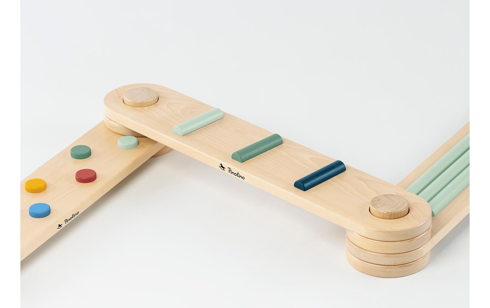 Lernspielzeug »Pinolino Balance Parcours «Kari» 9-teilig«, Holzart: Buche