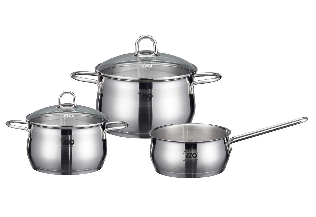 Image of Elo Topf-Set »Platin«, Edelstahl 18/10, (Set, 5 tlg.) bei Ackermann Versand Schweiz