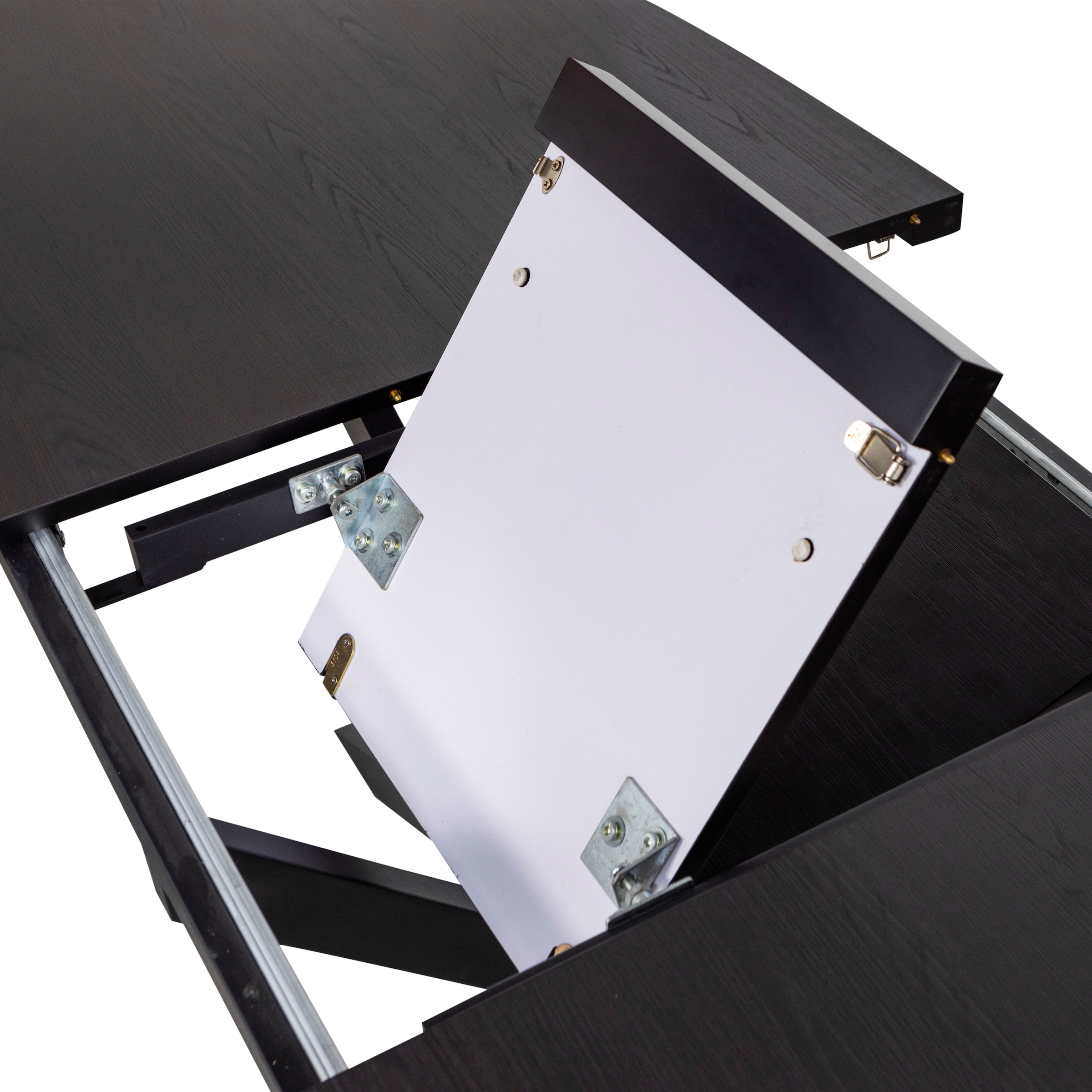 WOOOD Table de salle à manger »Arros MDF Lackiert Ausziehbar, B 220 x T 90 x H 75 cm« Forme ovale, capacité de charge partie centrale 100 kg, grain visible