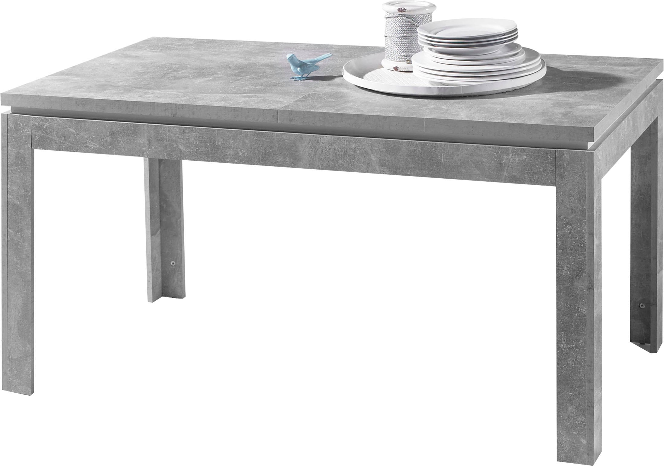 Image of Stolkom Esstisch "Stone" 140-180 cm ausziehbar, Tisch in Beton Dekor