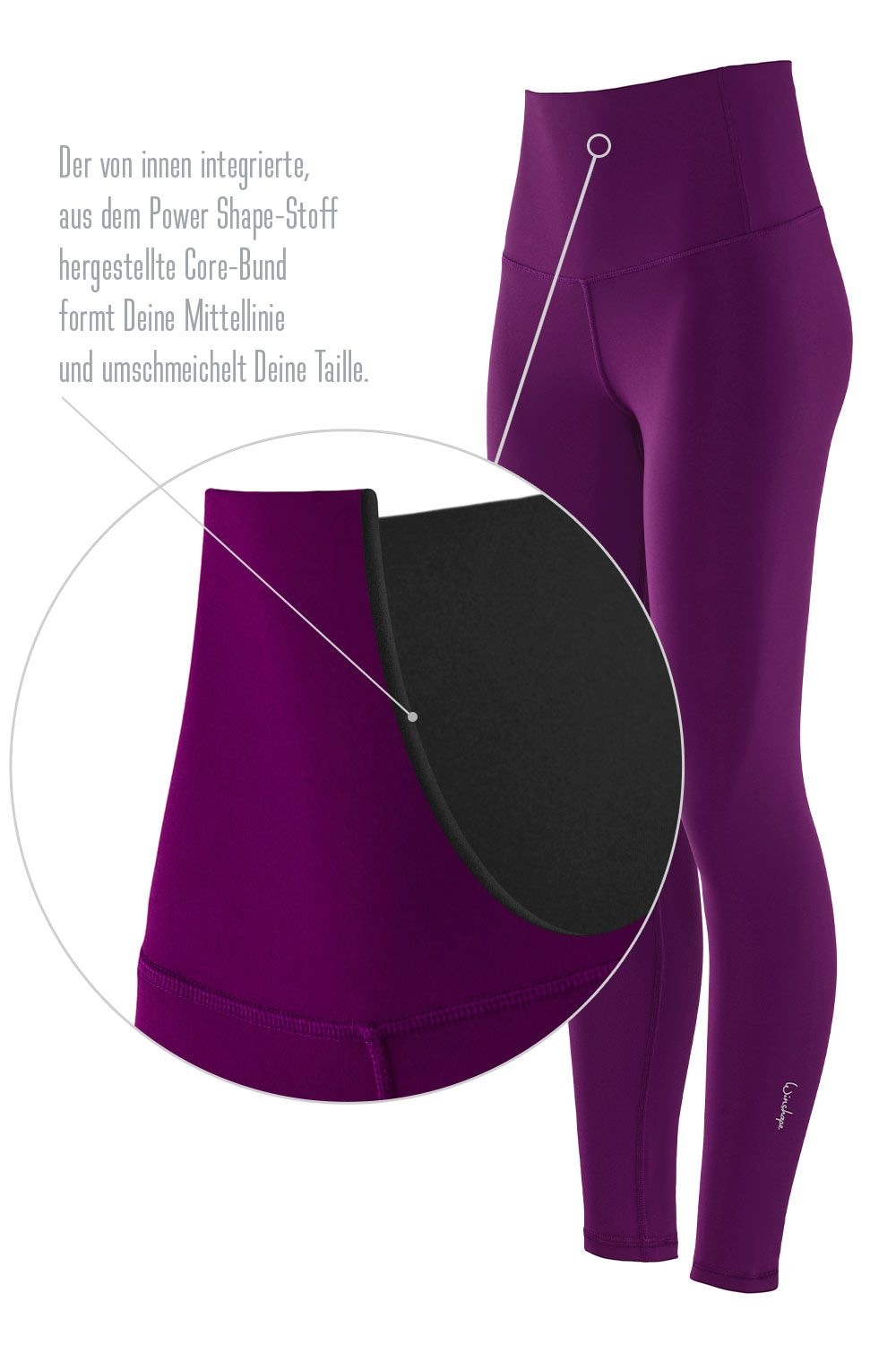 Winshape Leggings »Functional Comfort HWL117C«, mit V-Shape Applikation und Core-Bund