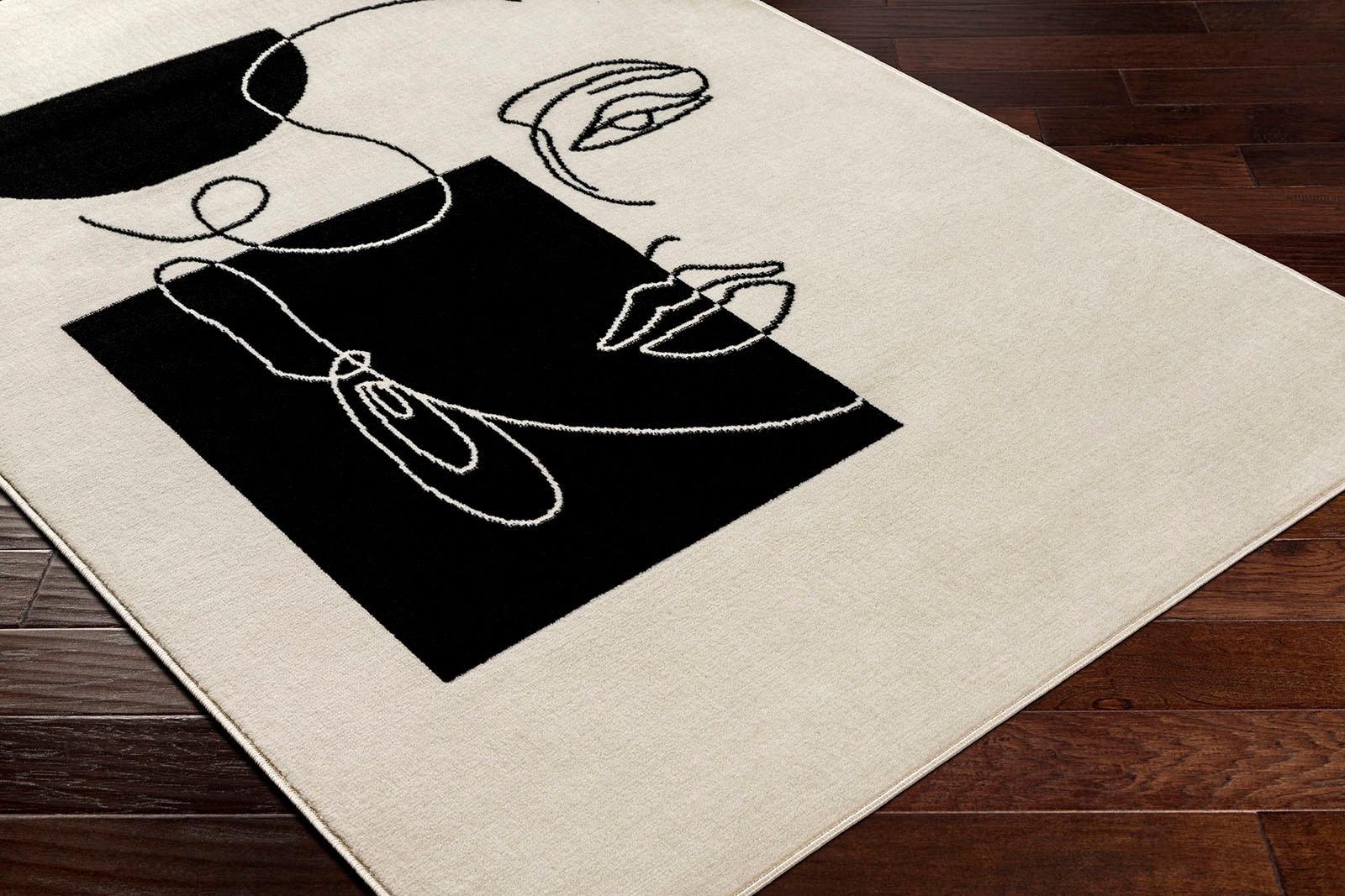 Livabliss Teppich »COBO« rechteckig 11 mm Höhe Skandi Design, Modern Boho Kurzflor Wohnzimmerteppich, Schlafzimmer