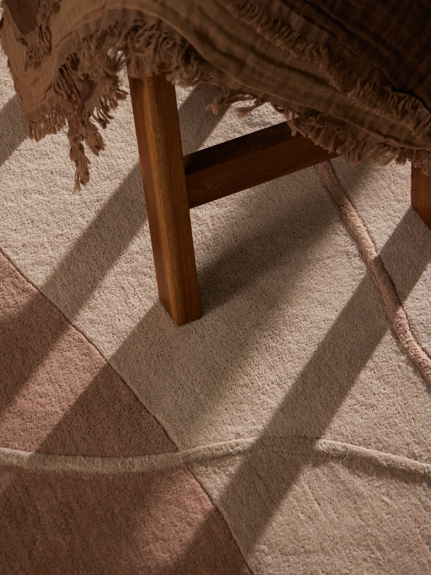 Villeroy & Boch Tapis en laine »Arteo« Rond 17 mm Höhe Laine, naturel, fait main, abstrait, poil ras, salon, chambre à coucher