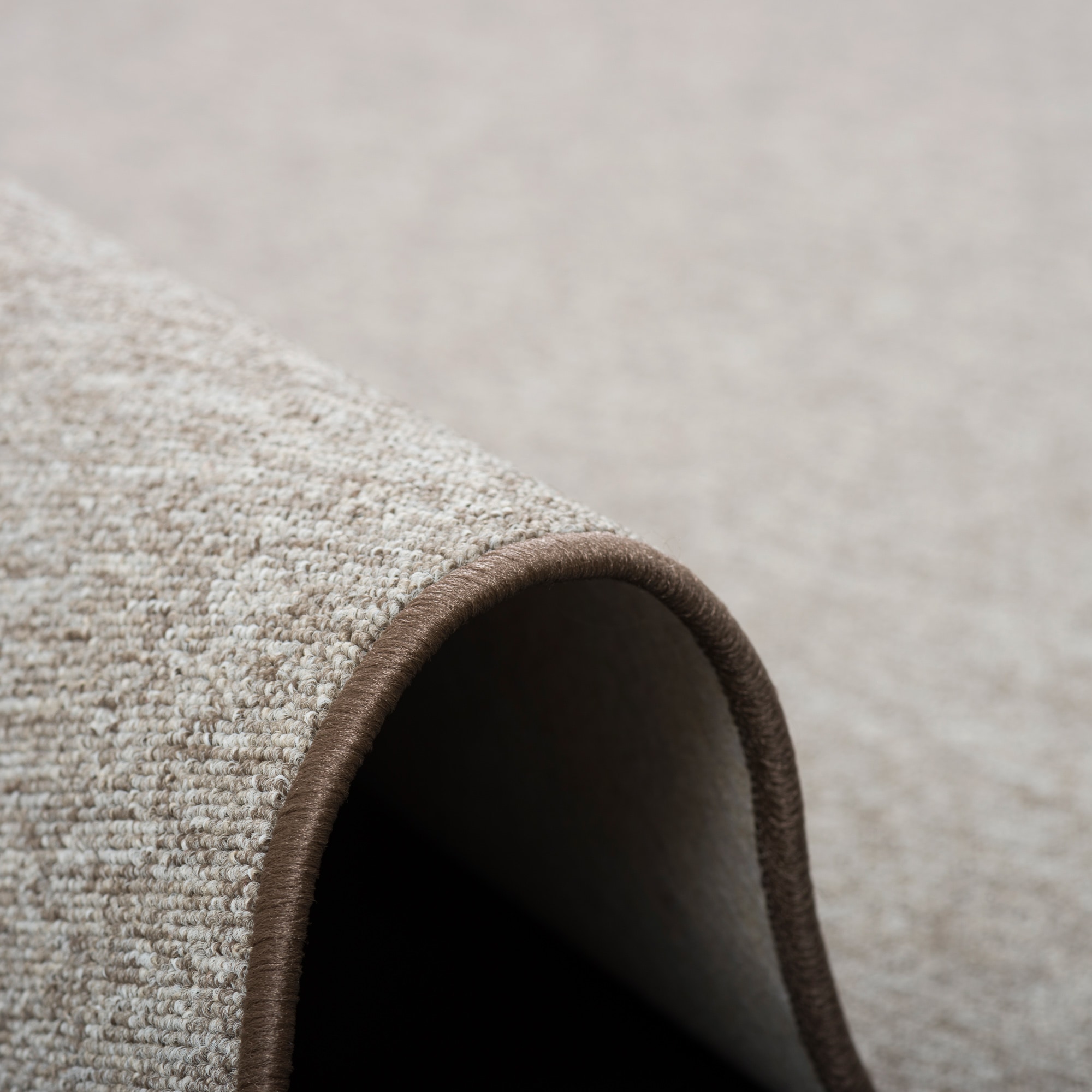 my home Teppich »Fortis, Schlinge, Made in Netherlands«, rund, 5 mm Höhe, Uni Farben, gekettelt, strapazierfähig, Wohnzimmer