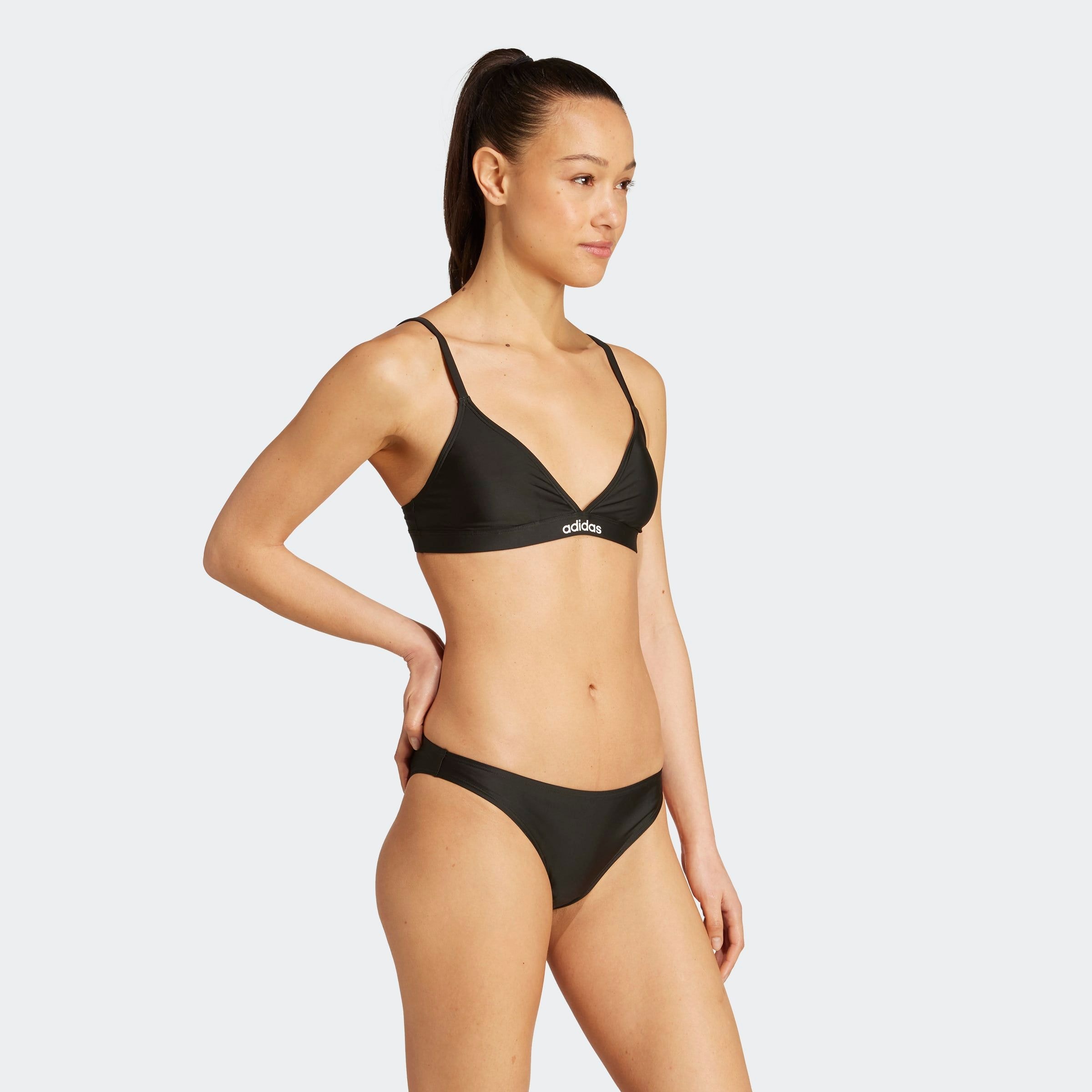 adidas Performance Bikini bustier »TRIANGLE BIKINI SET MIT 2-WEGE-VERSTELLBAREN TRÄGERN« avec coussinet amovible, bretelles dorsales réglables en 2 sens
