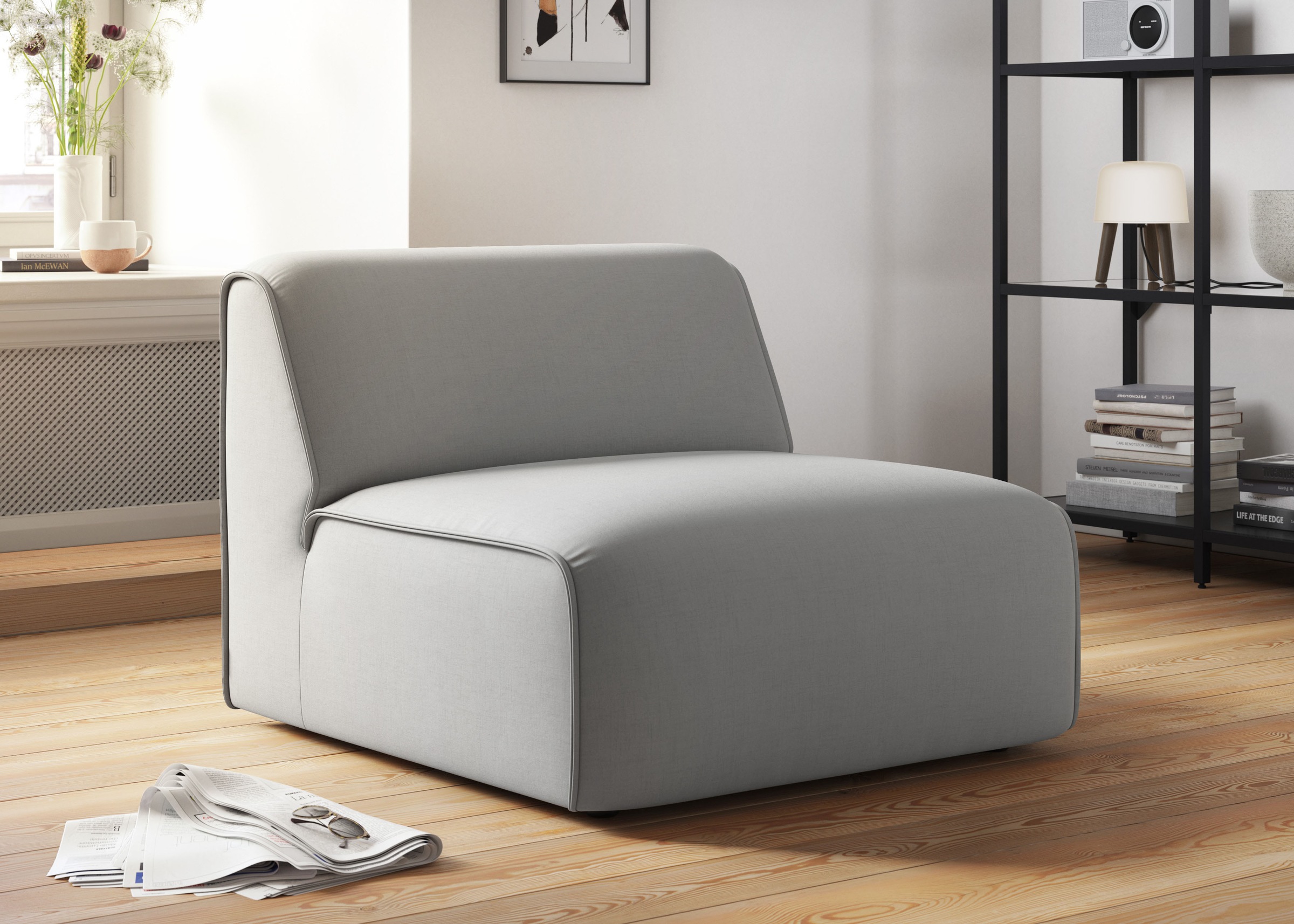 OTTO home Sessel "Merid Sofa-Mittel-Element, Breite: 84 cm" als Modul oder separat verwendbar, für individuelle Zusammenstellung
