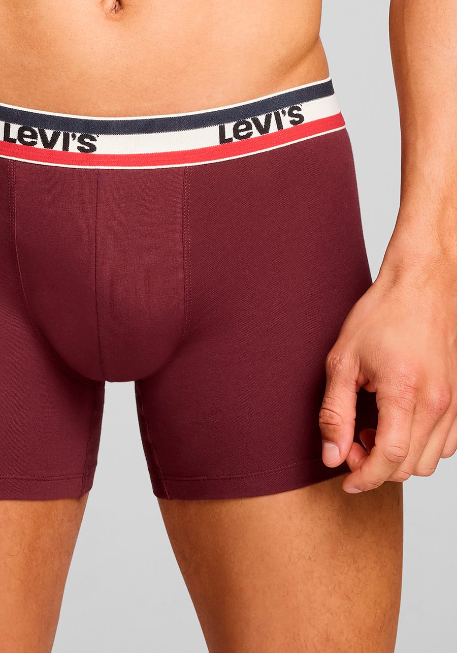 Levi's® Boxershorts »LEVIS MEN SPRTSWR LOGO BOXER BRIEF 3P«, (Packung, 3er Pack), mit breitem Logobund